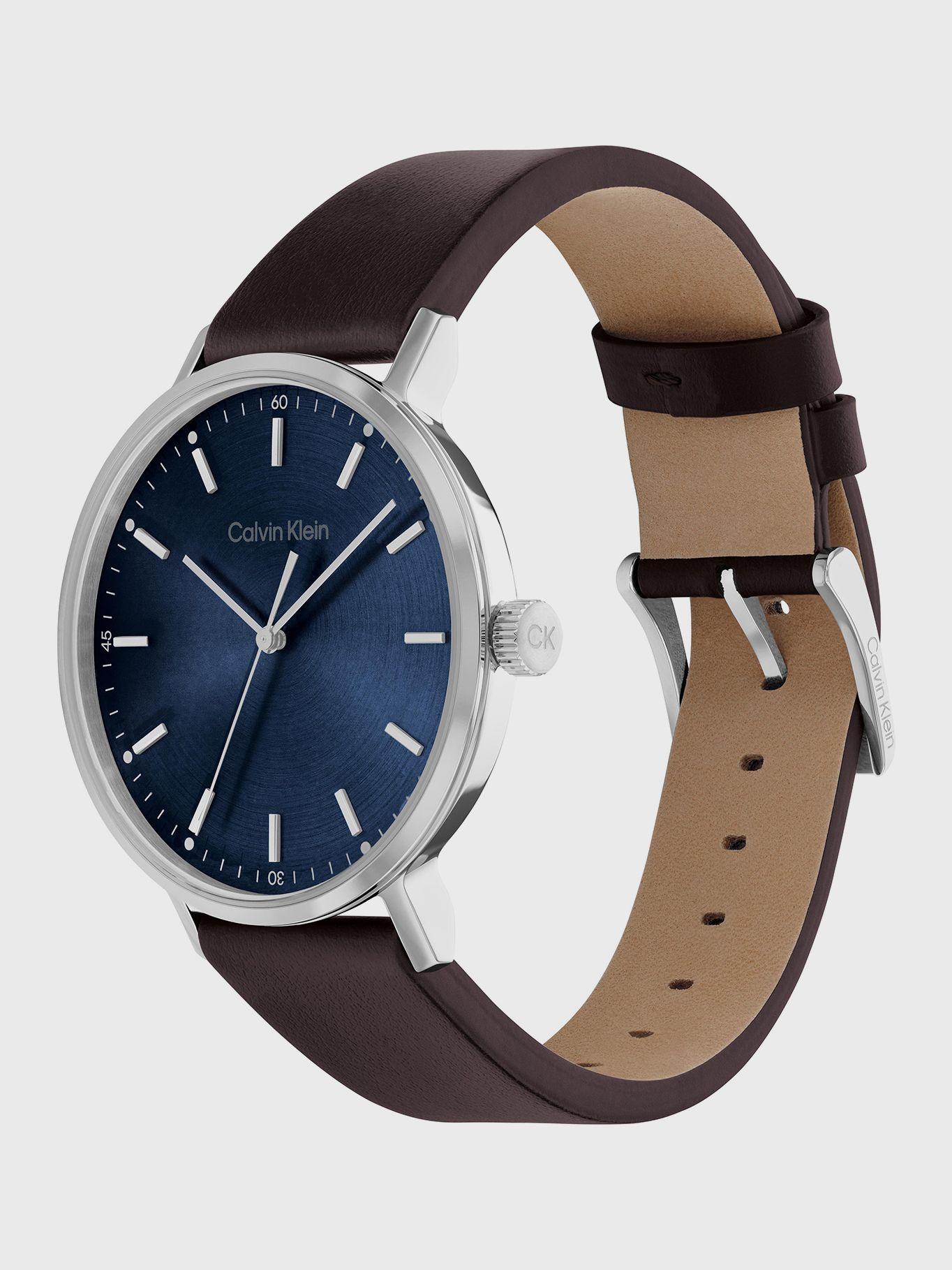 Reloj Dark Brown Leather Café Calvin Klein-2