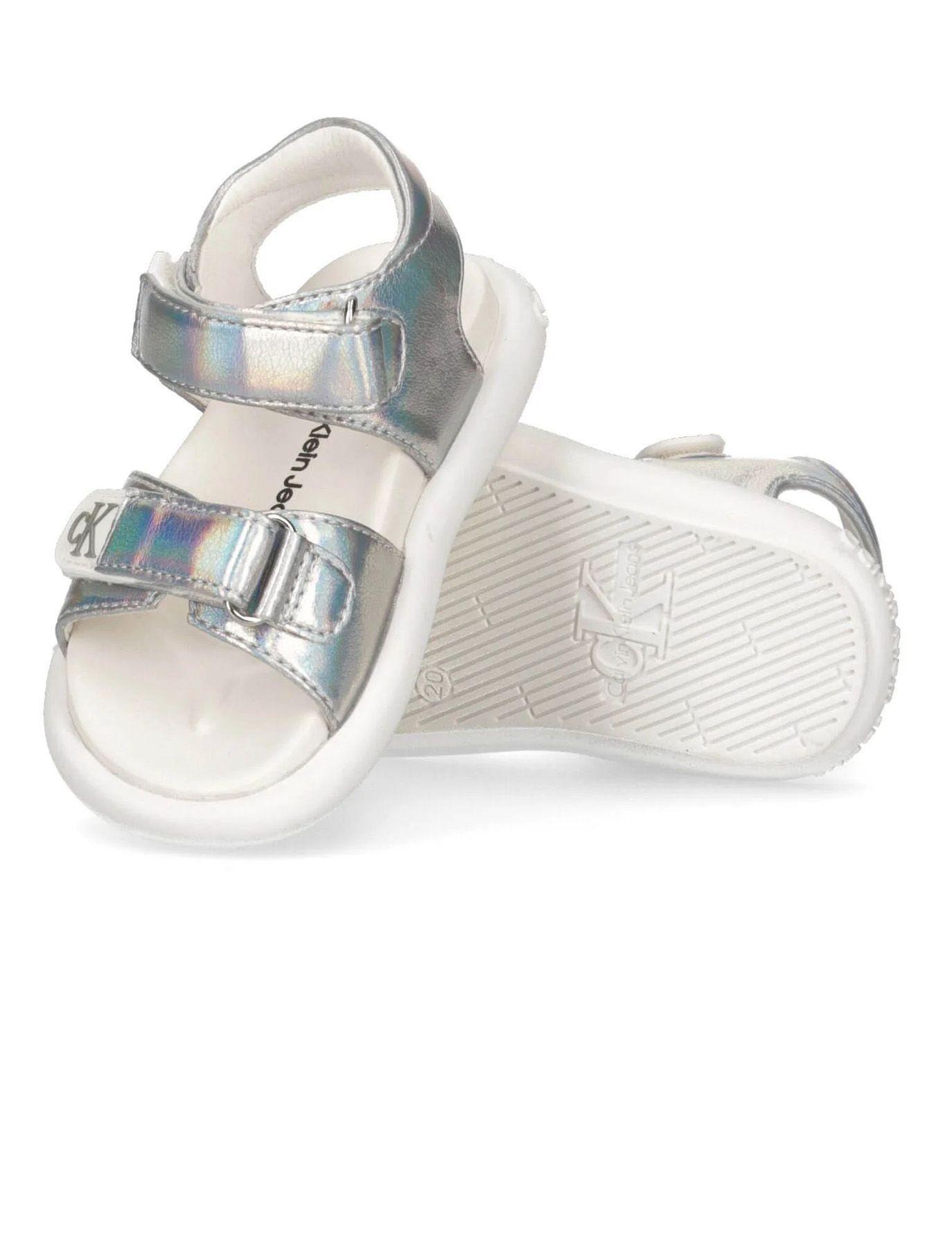 Sandalia Velcro Silver Gris Calvin Klein-3