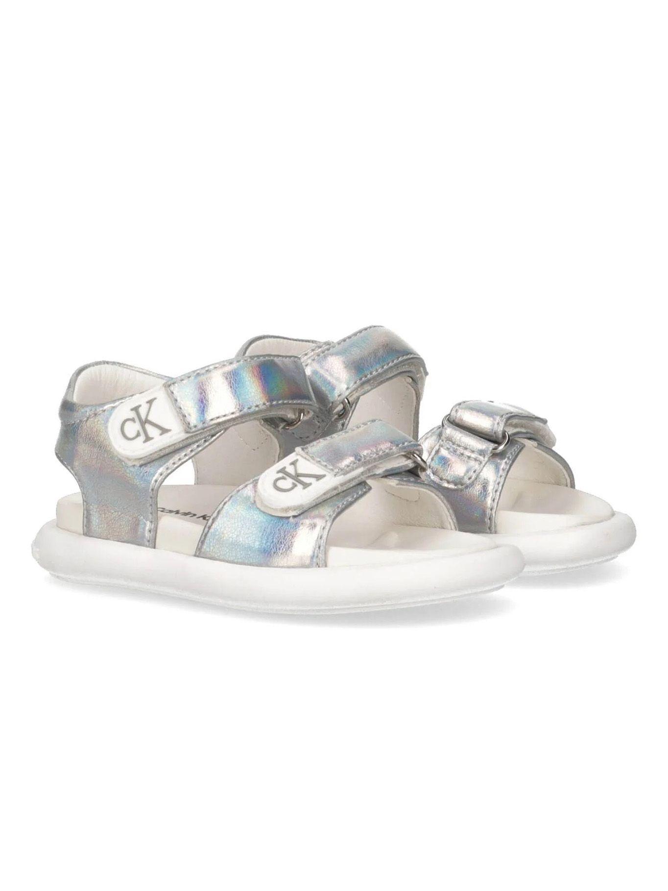 Sandalia Velcro Silver Gris Calvin Klein-0