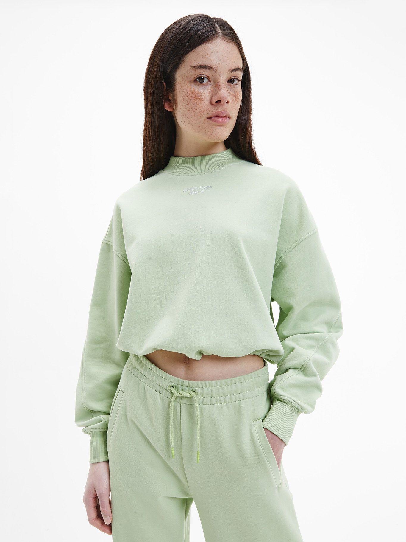 Polerón Stacked Verde Calvin Klein-0