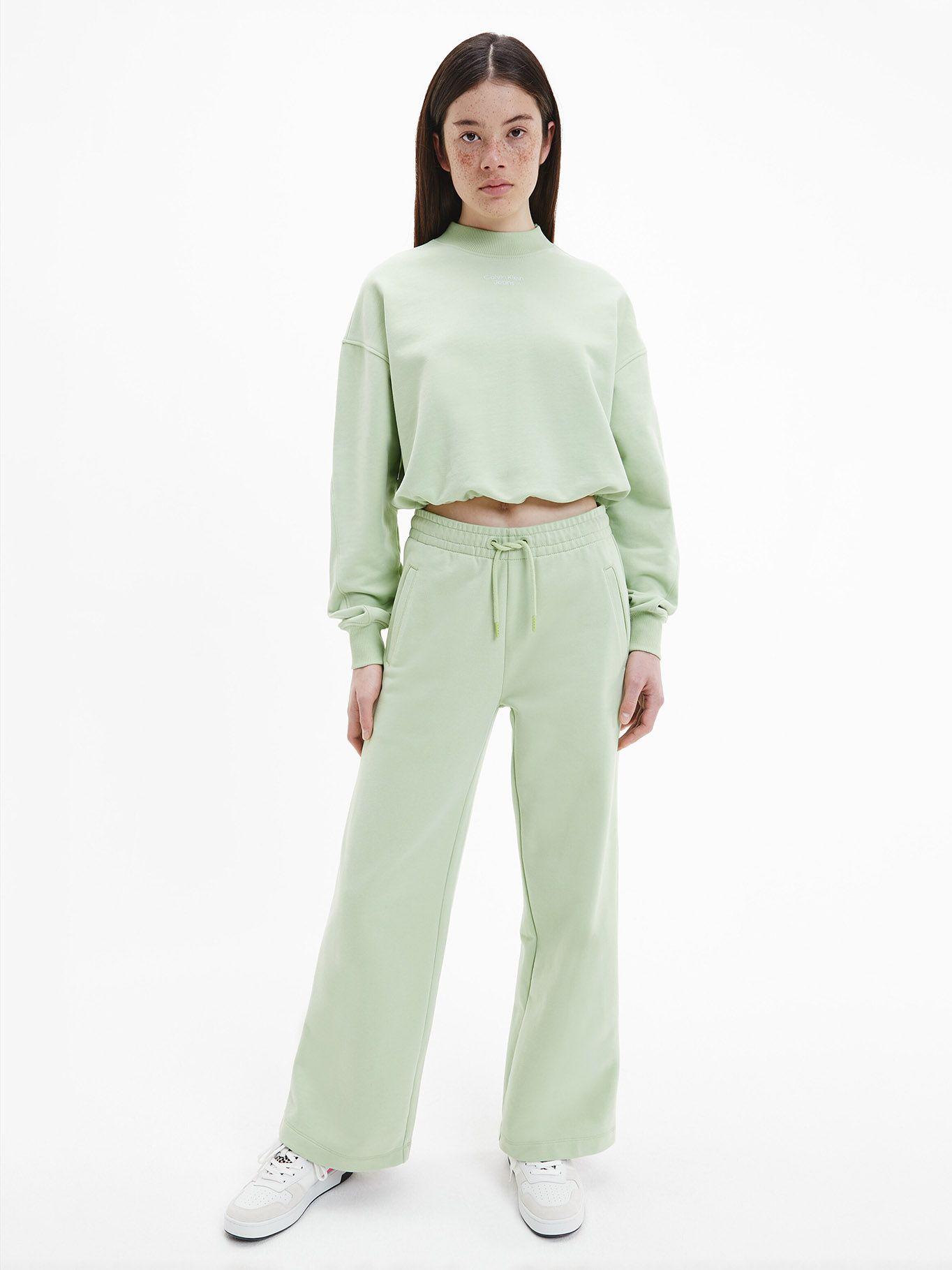 Polerón Stacked Verde Calvin Klein-1