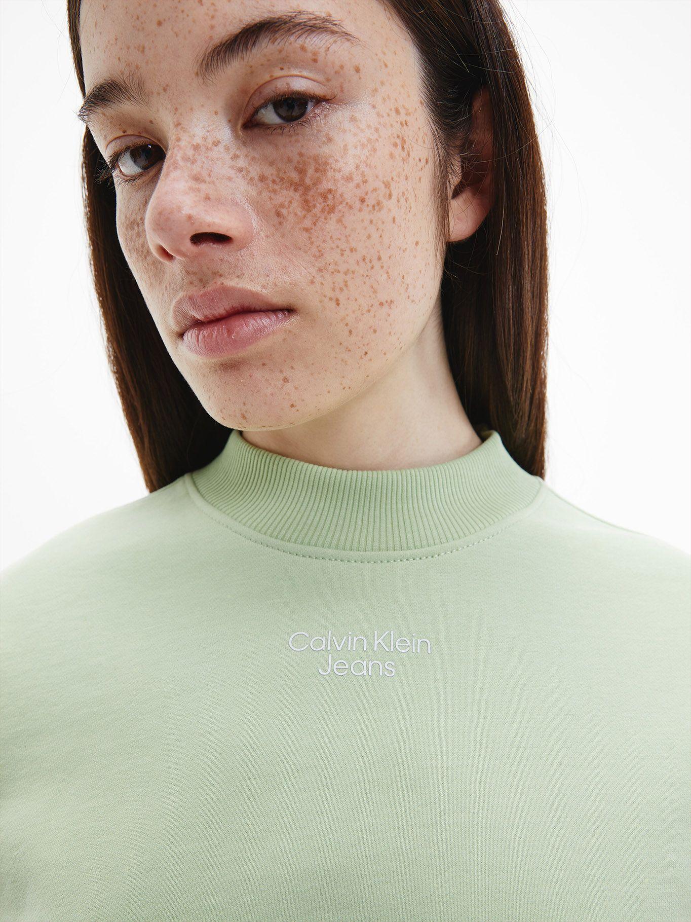 Polerón Stacked Verde Calvin Klein-3