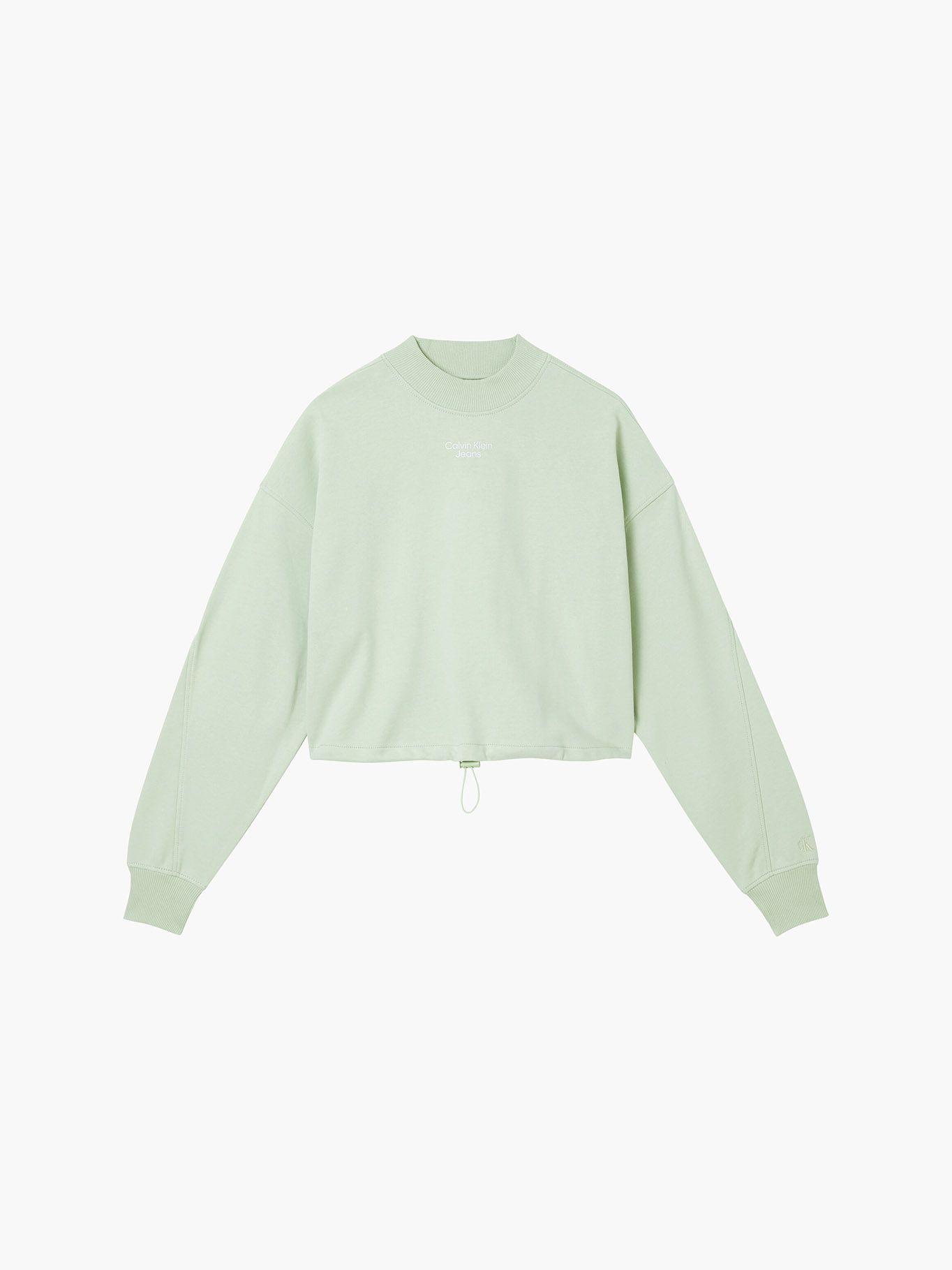 Polerón Stacked Verde Calvin Klein-4