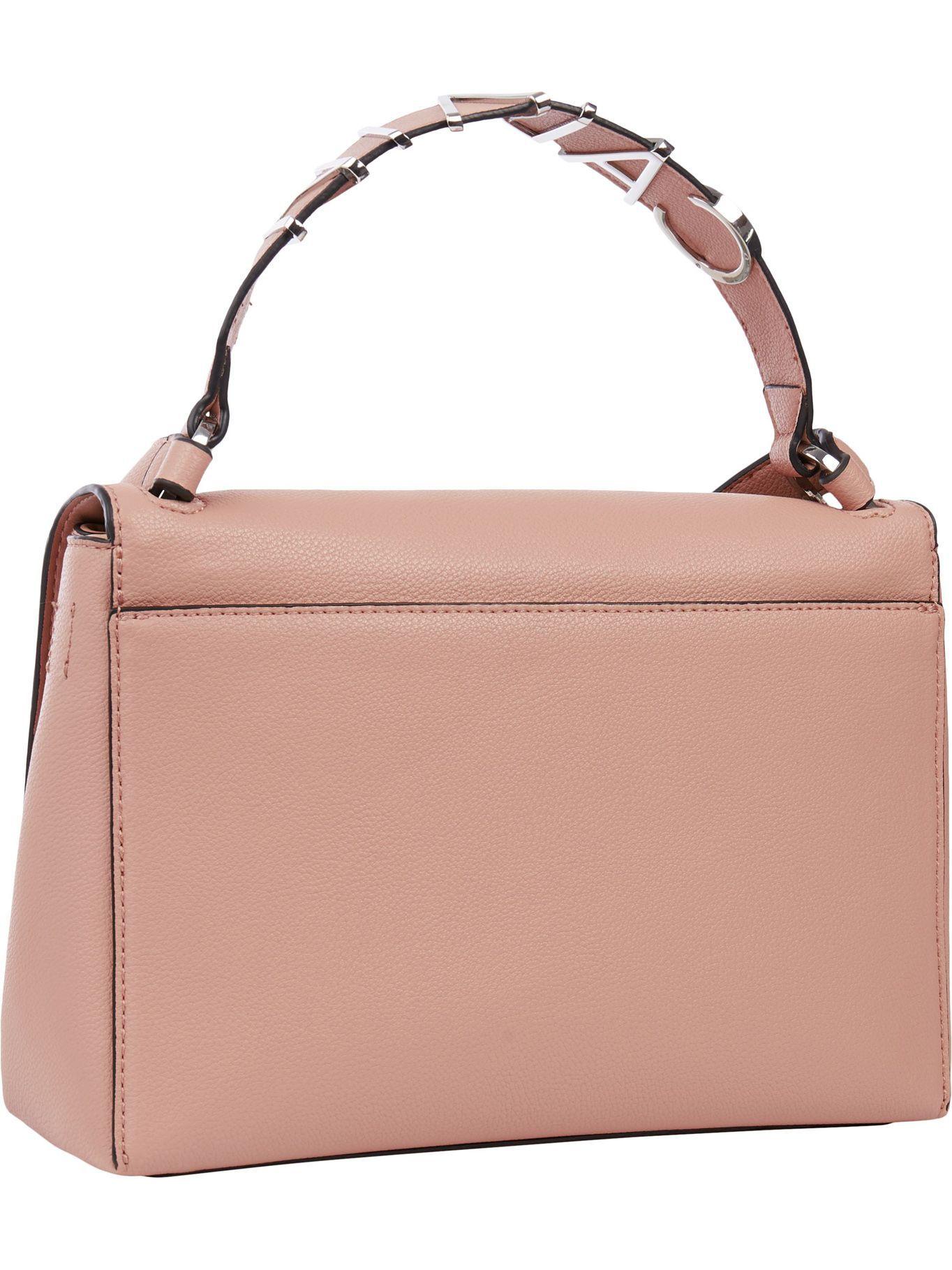Cartera Calvin Metal Flap Sholder Bag Rosado Calvin Klein-1
