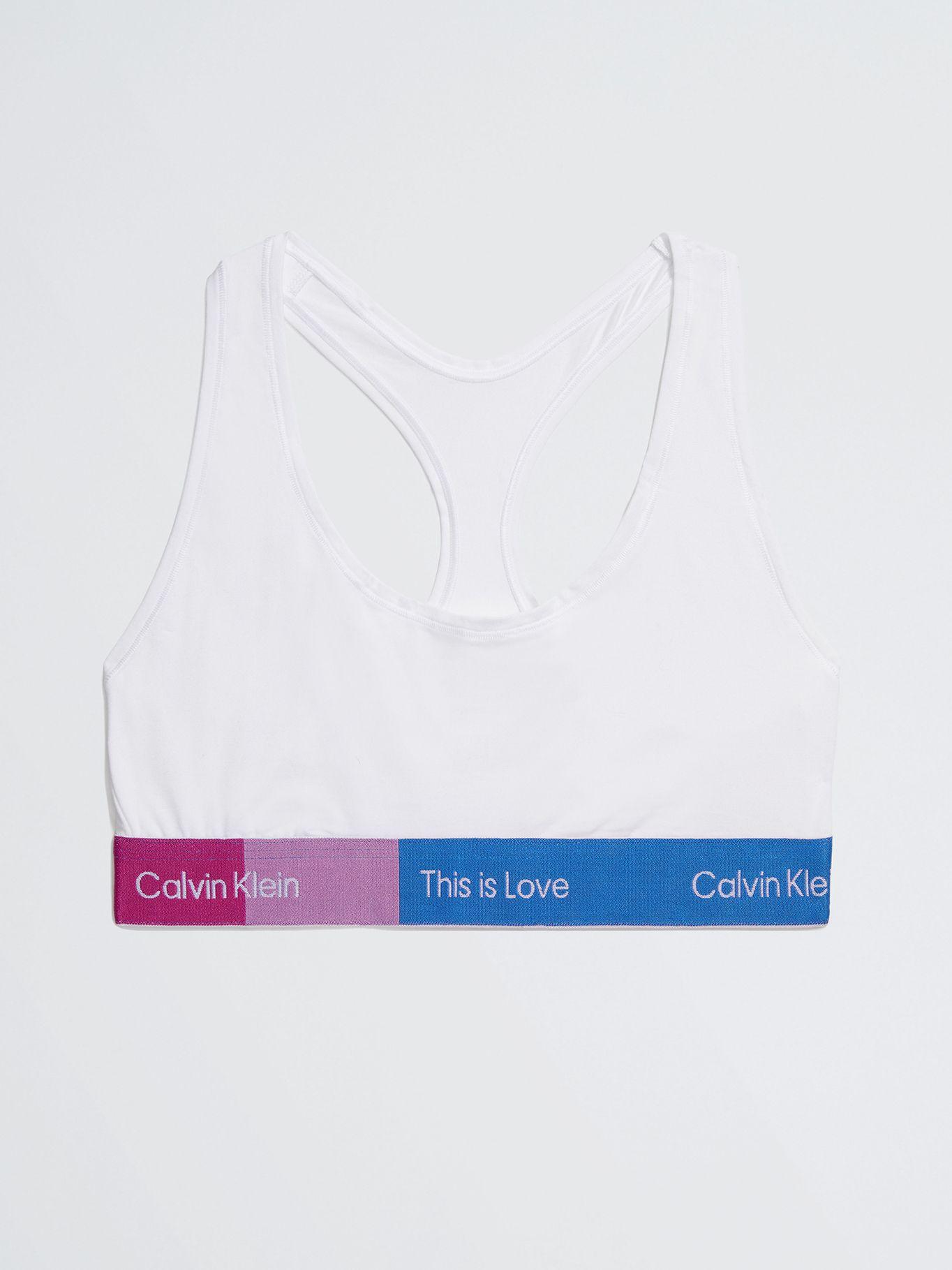 Bralette con logo Blanco Calvin Klein QF7253-110-4