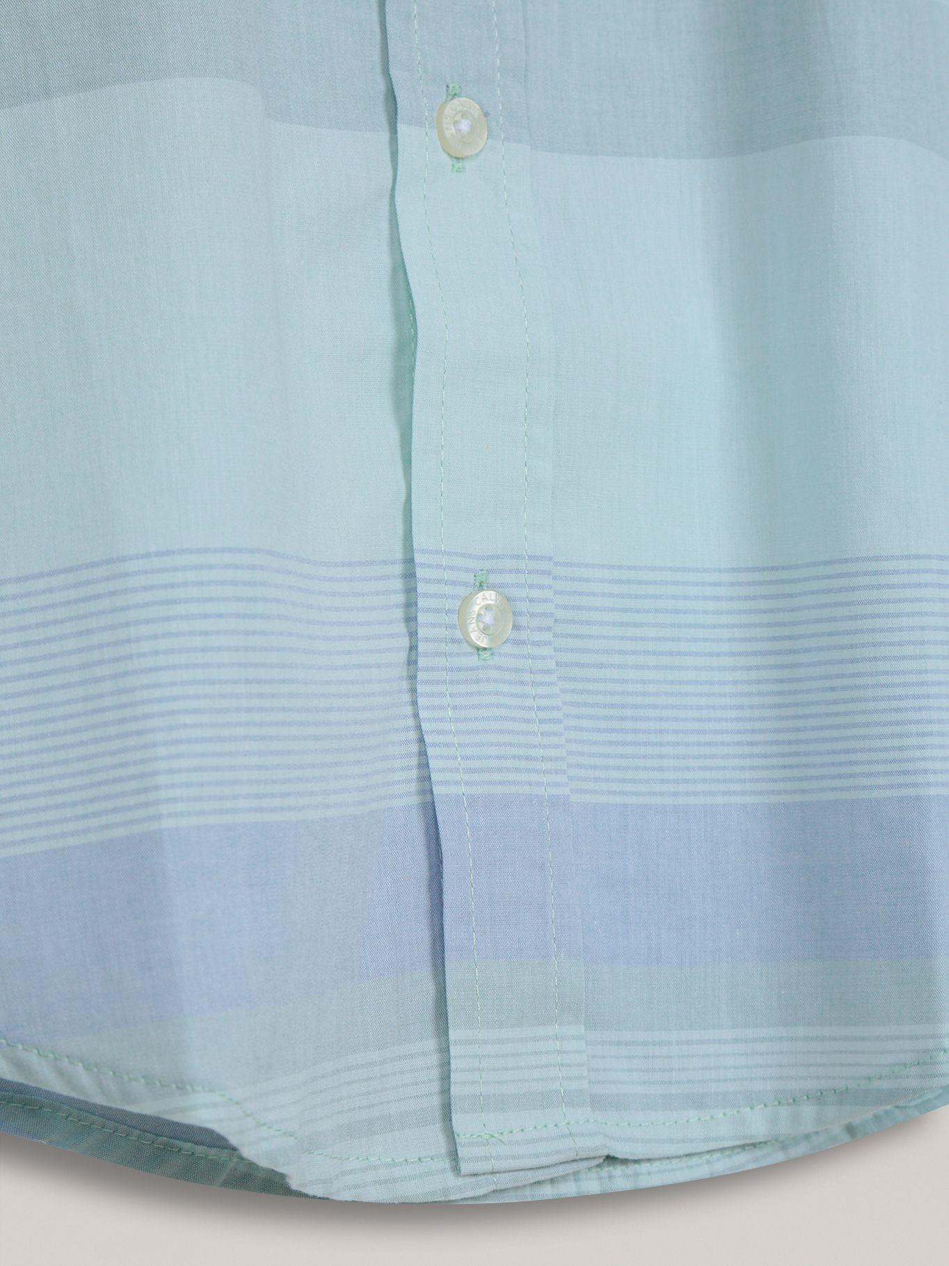 Camisa Niño Elemental Stripe Celeste Calvin Klein-2