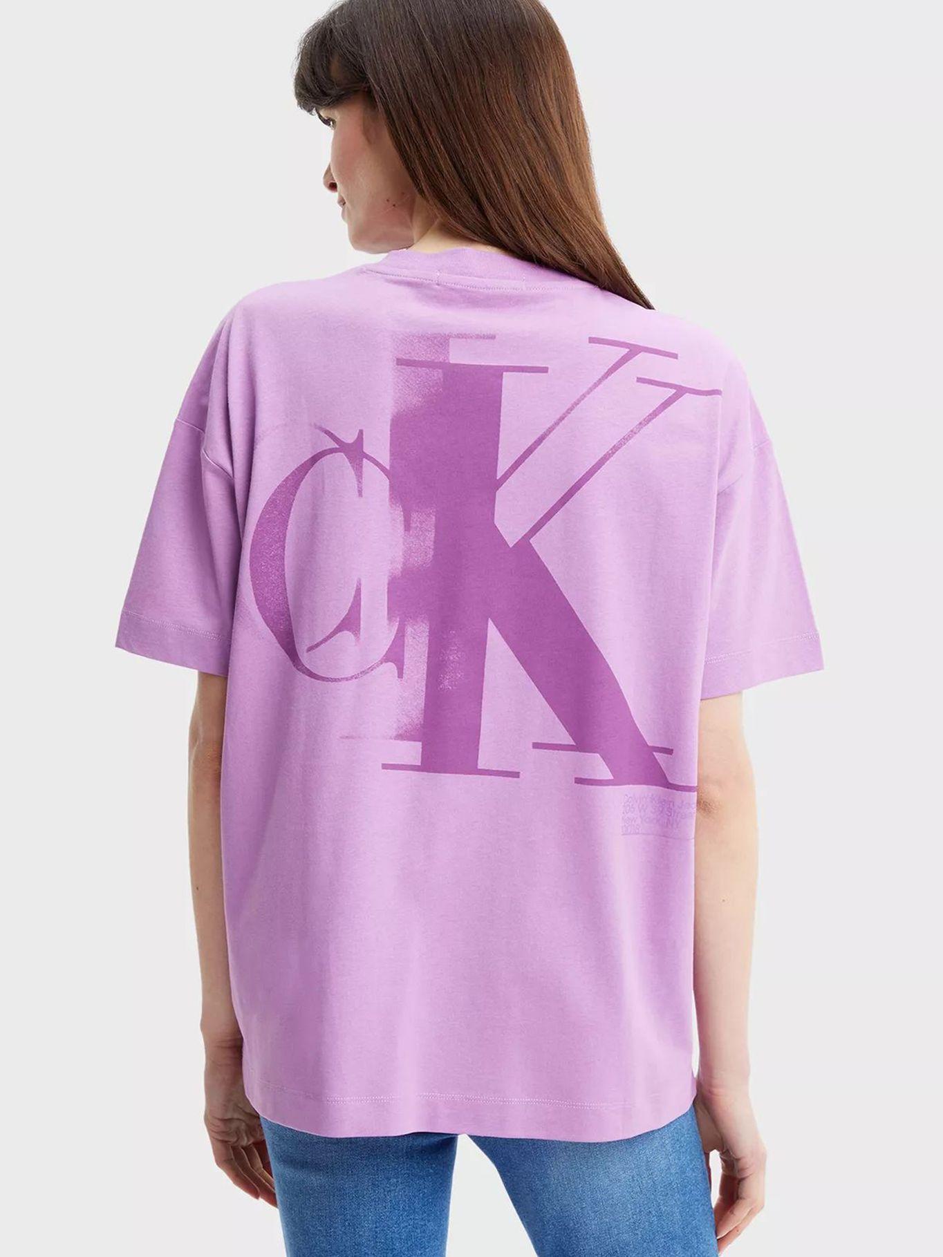 Camiseta con logo Violeta Calvin Klein J20J220279-VDR-1