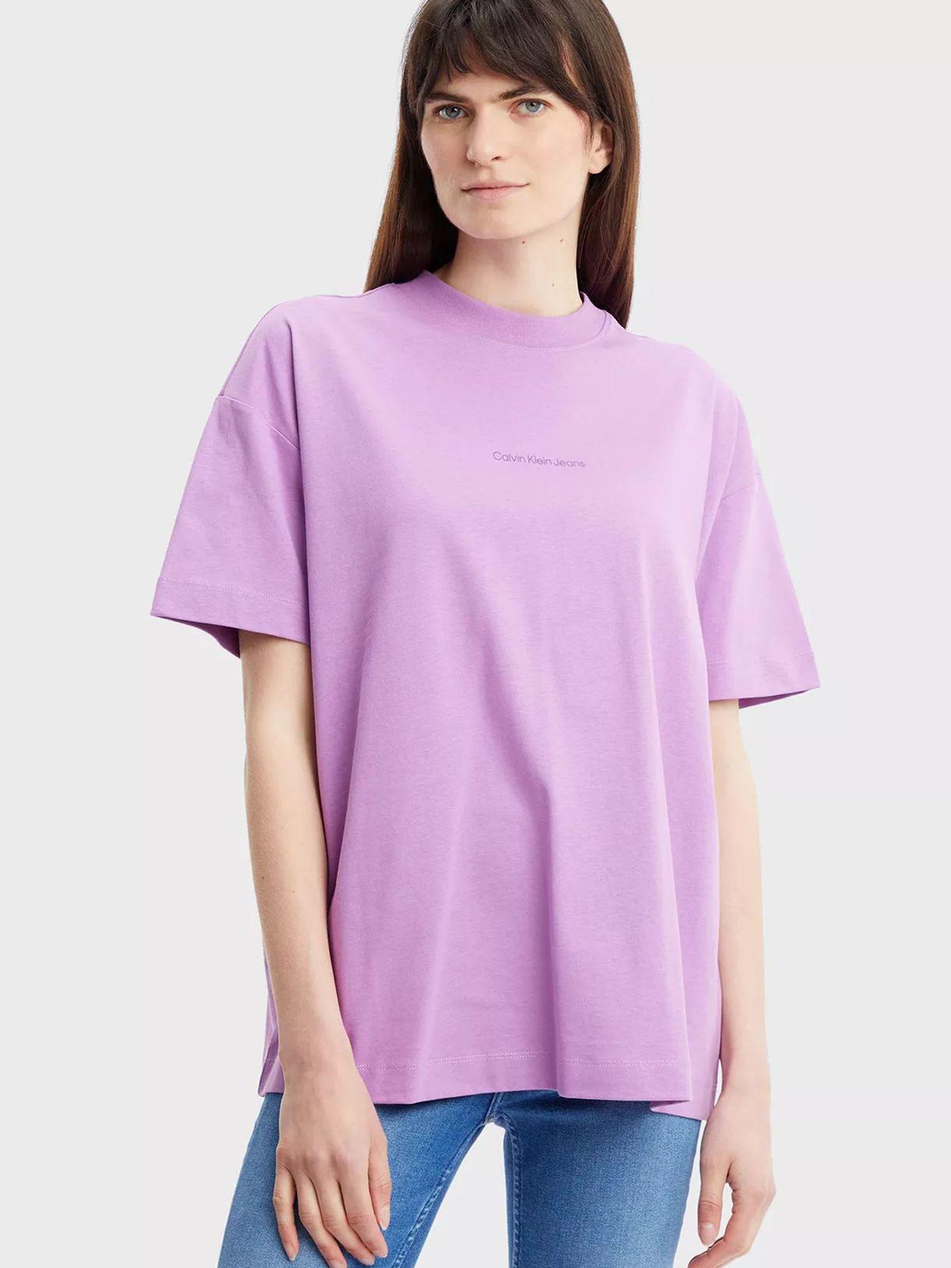 Camiseta con logo Violeta Calvin Klein J20J220279-VDR-0