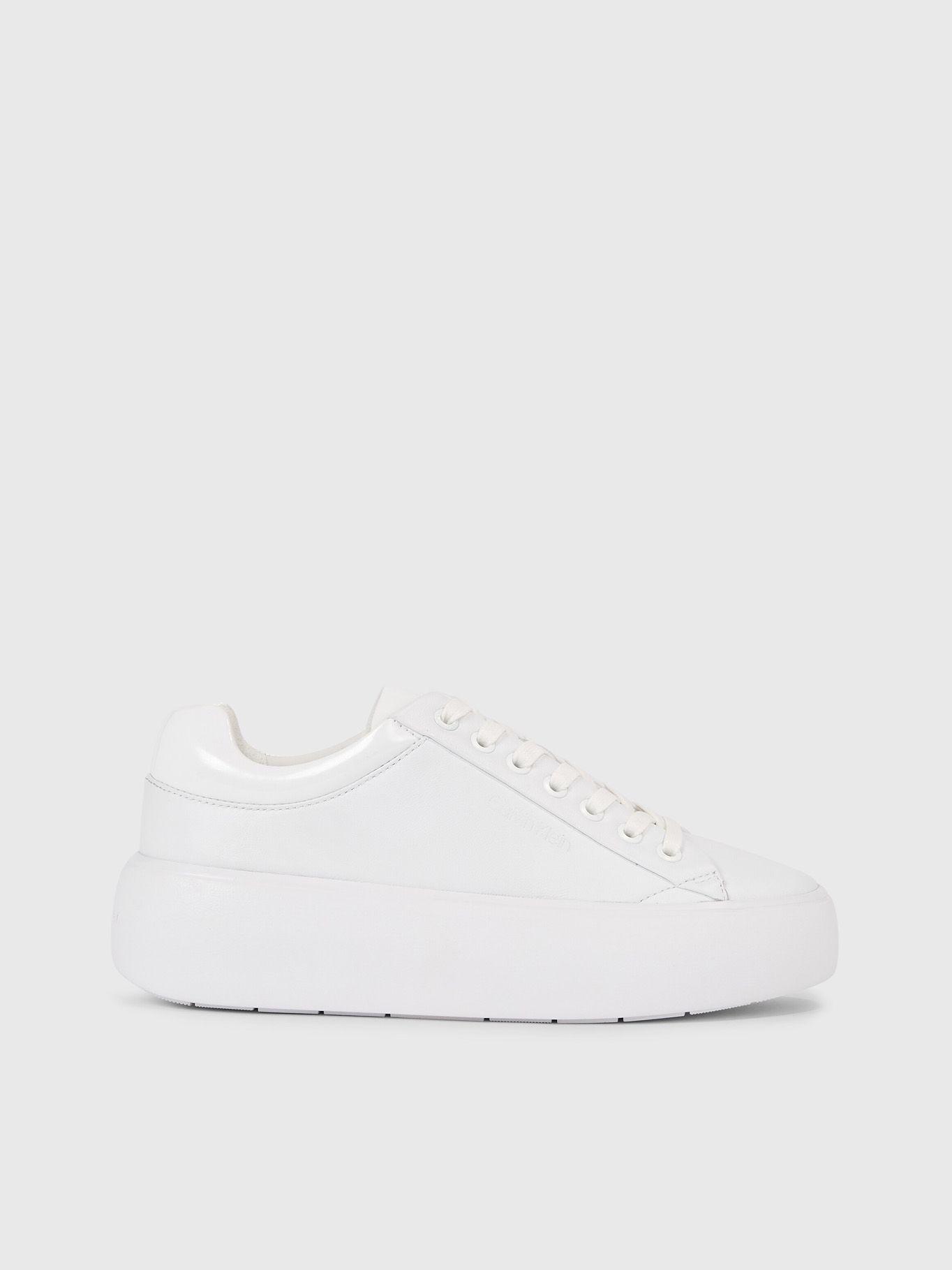 Zapatilla Bobble Cupsole Lace Up Blanco Calvin Klein-4