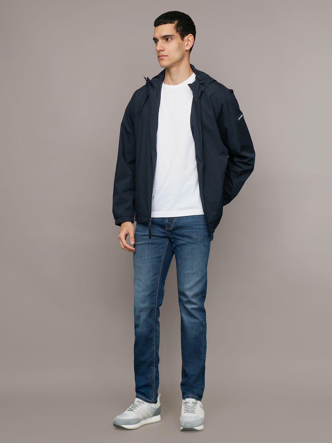 Cortaviento Stretch Azul Calvin Klein-1