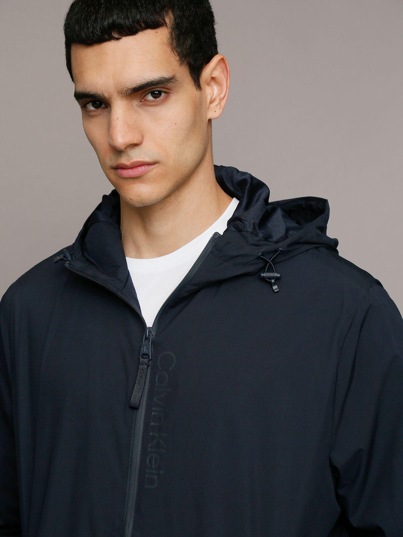 Cortaviento Stretch Azul Calvin Klein-5