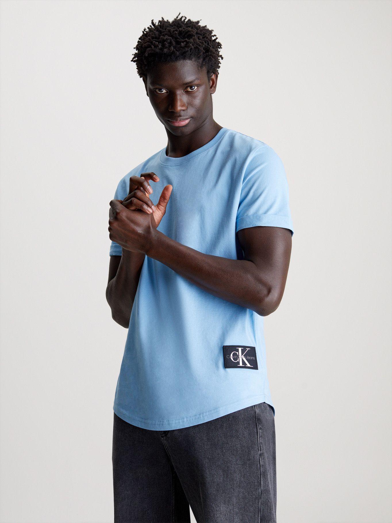 Polera Badge Turn Up Azul Calvin Klein-0