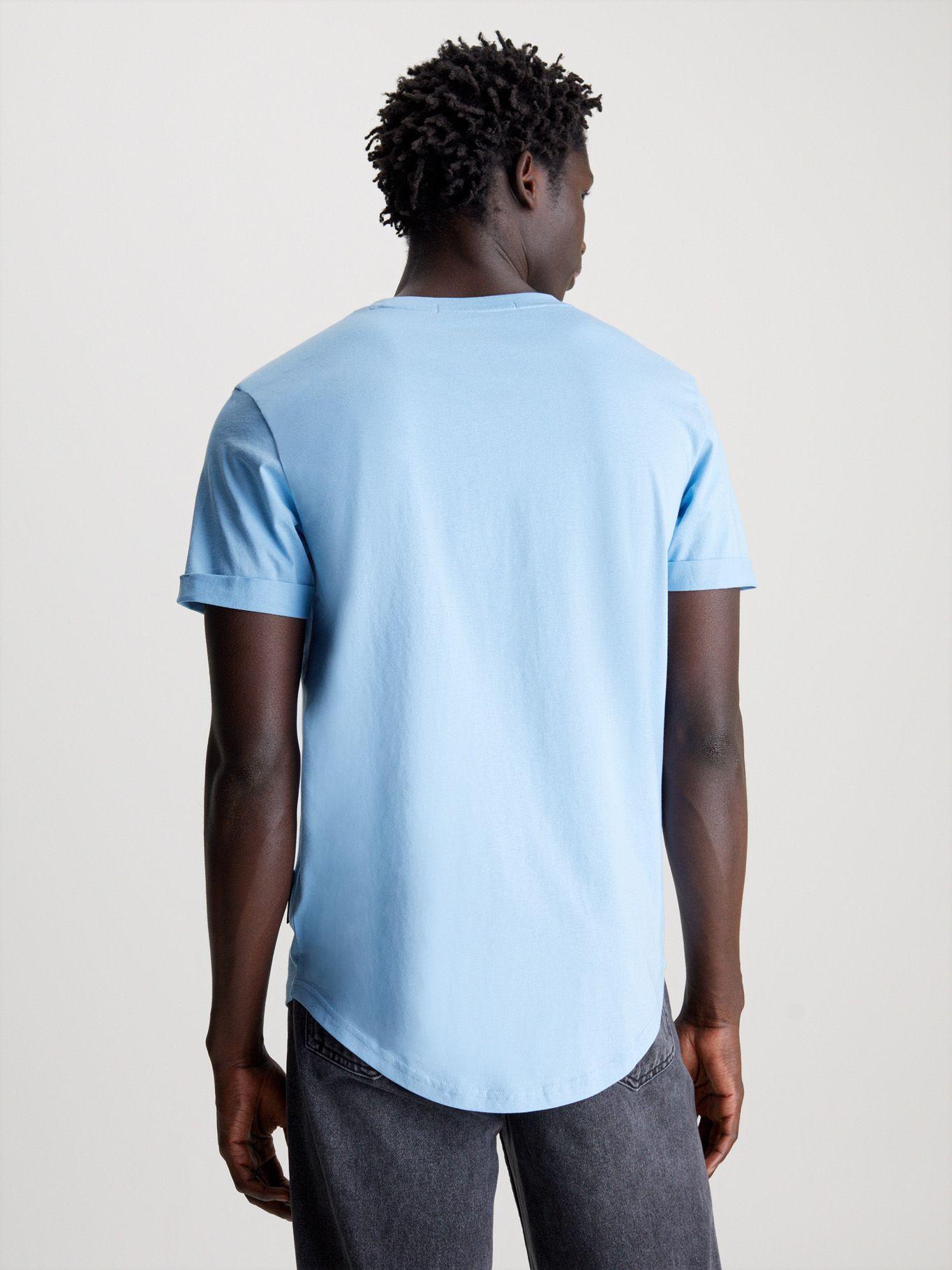 Polera Badge Turn Up Azul Calvin Klein-2