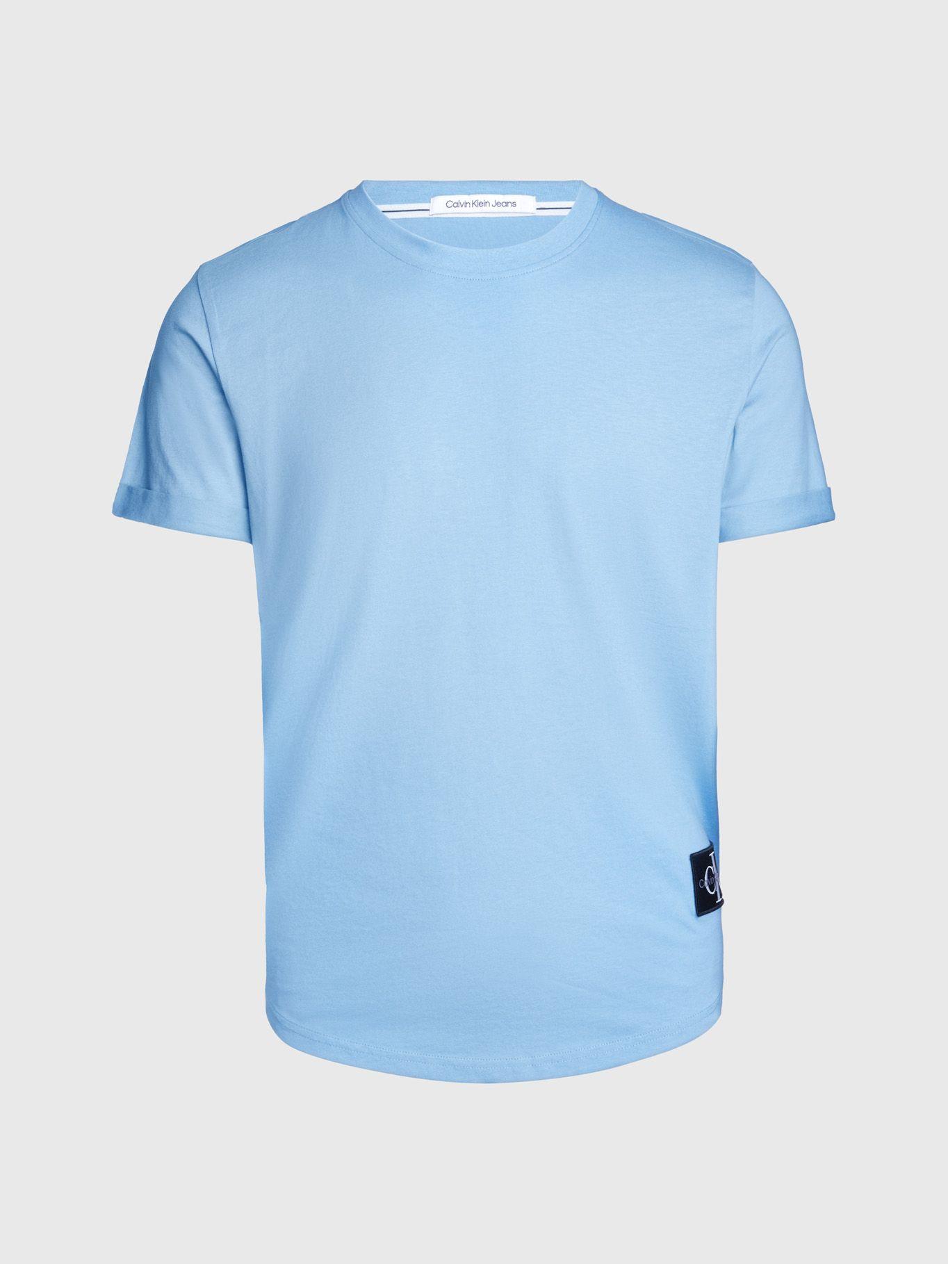 Polera Badge Turn Up Azul Calvin Klein-4