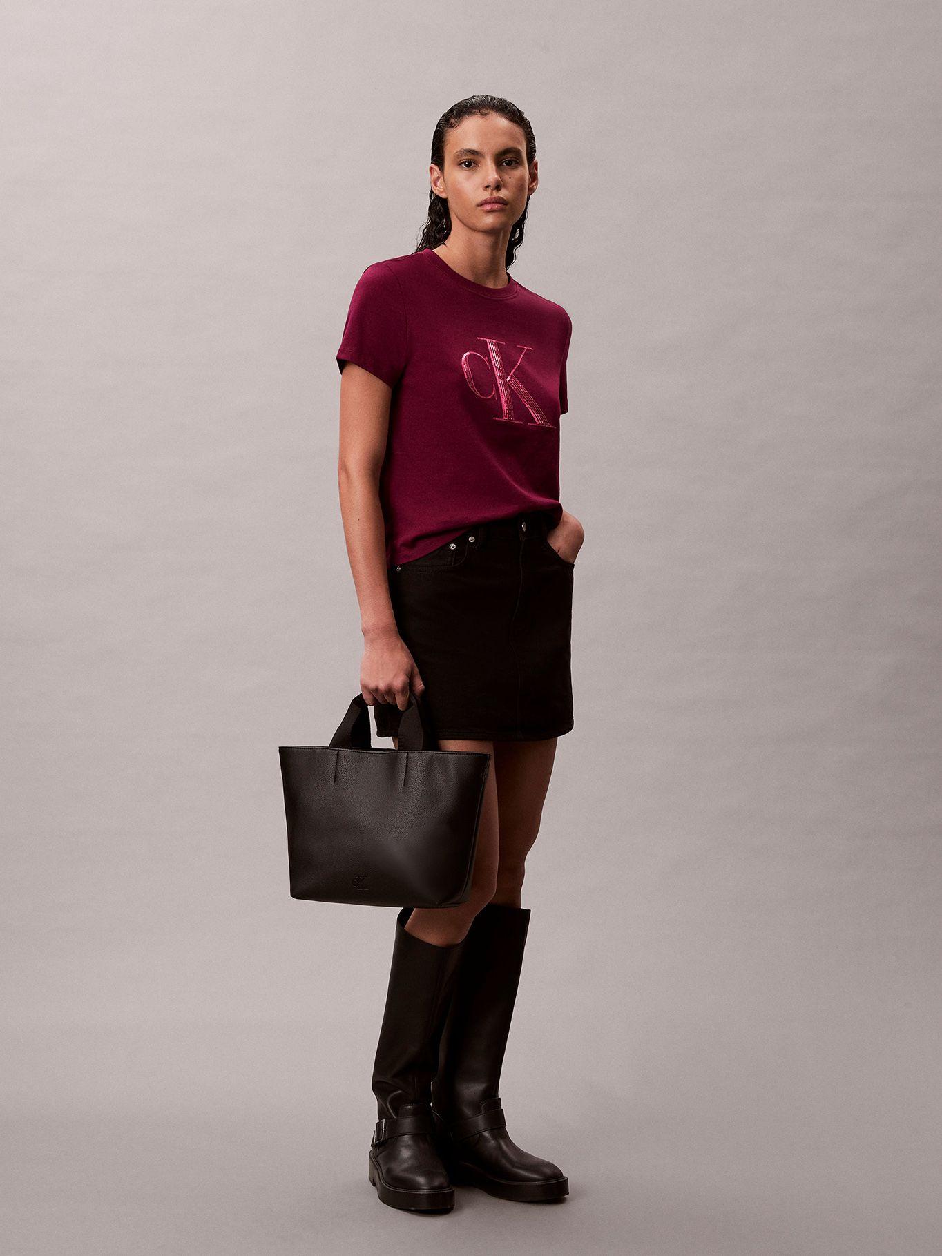 Mini Cartera Tote Ultra Light Negro Calvin Klein-3