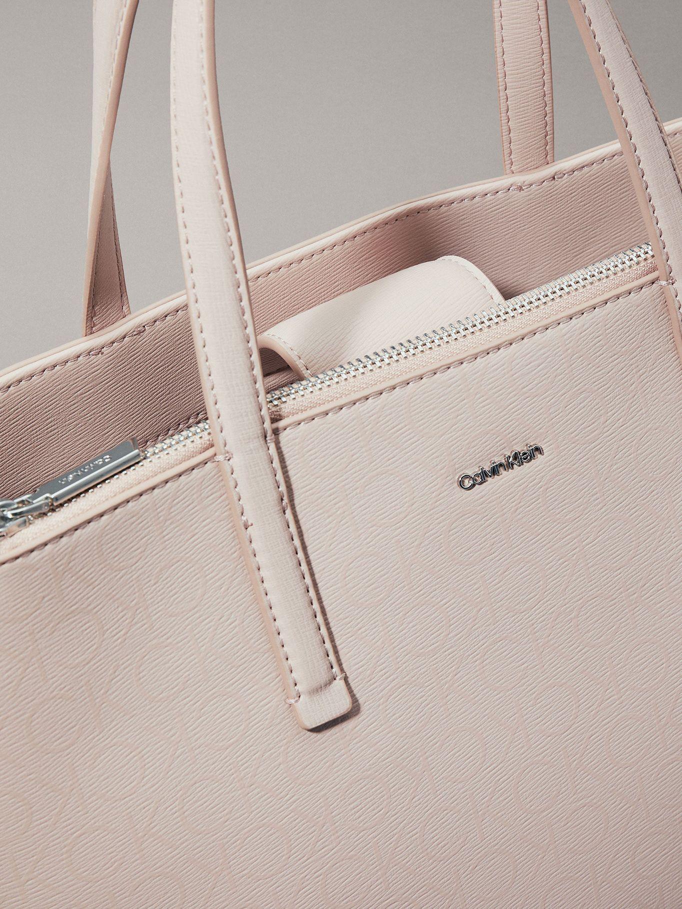 Cartera Tote Ck Must Mono Rosado Calvin Klein-3
