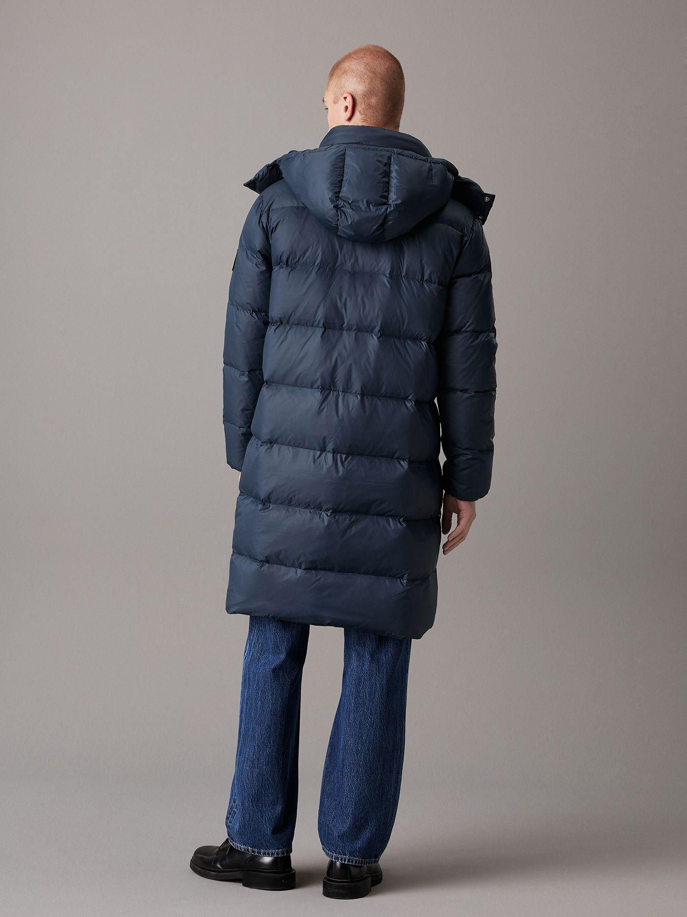Parka Larga Essentials Down Azul Calvin Klein-2