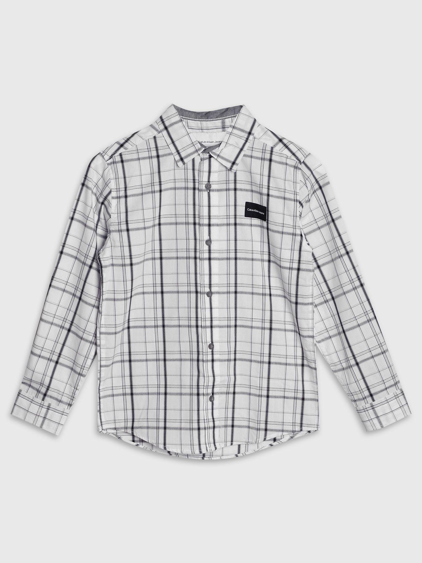 Camisa Niño Woven Tops Blanco Calvin Klein-0