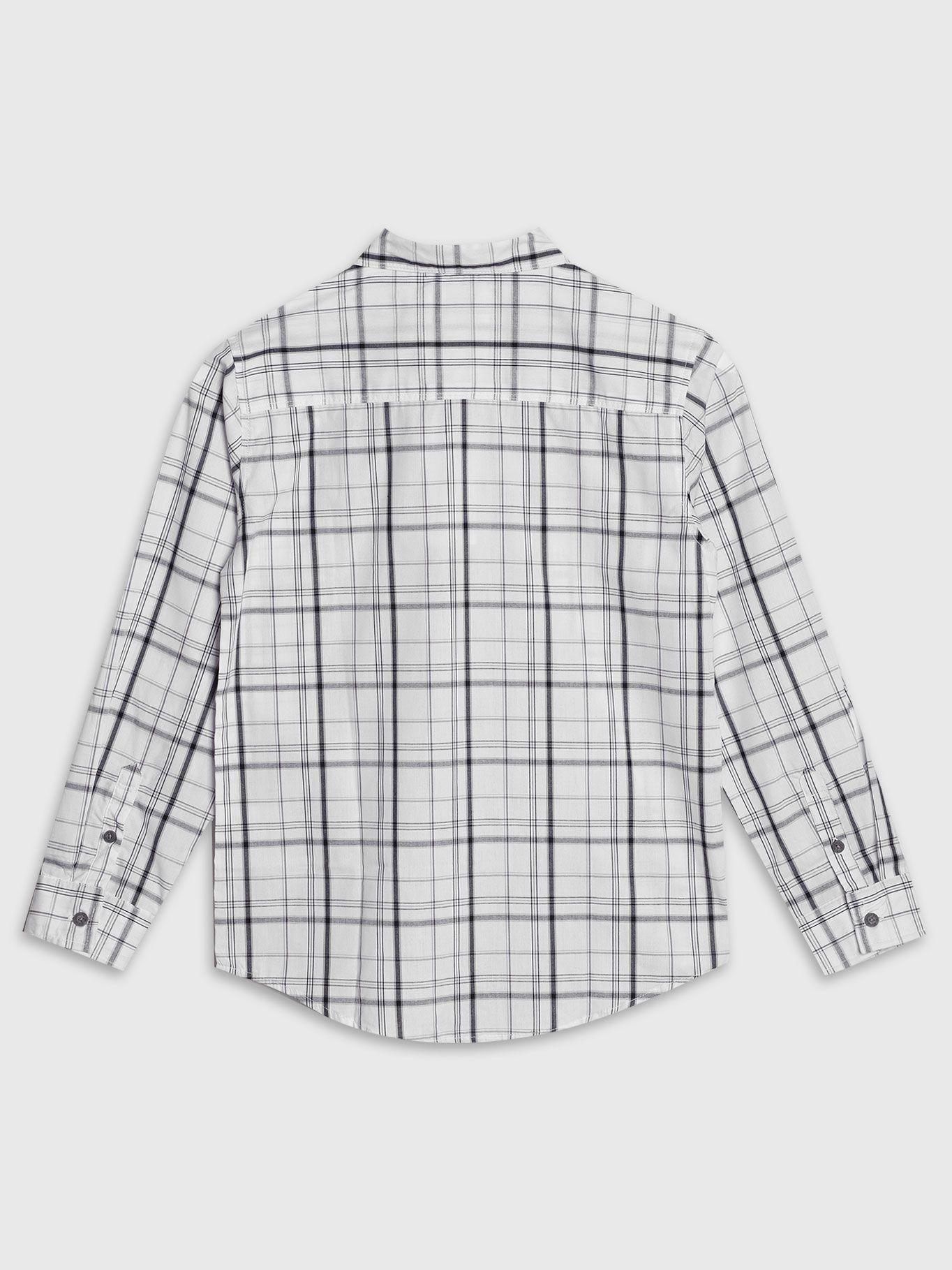 Camisa Niño Woven Tops Blanco Calvin Klein-1