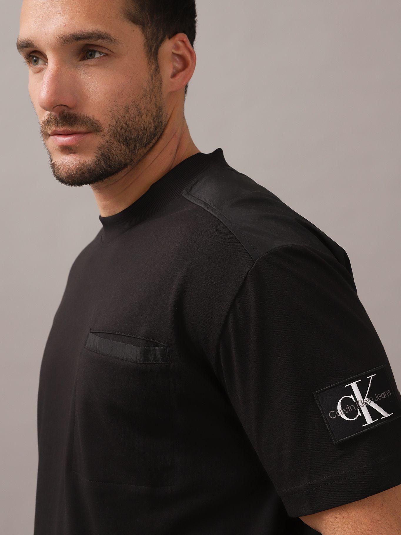 Polera Mix Media Negro Calvin Klein-3