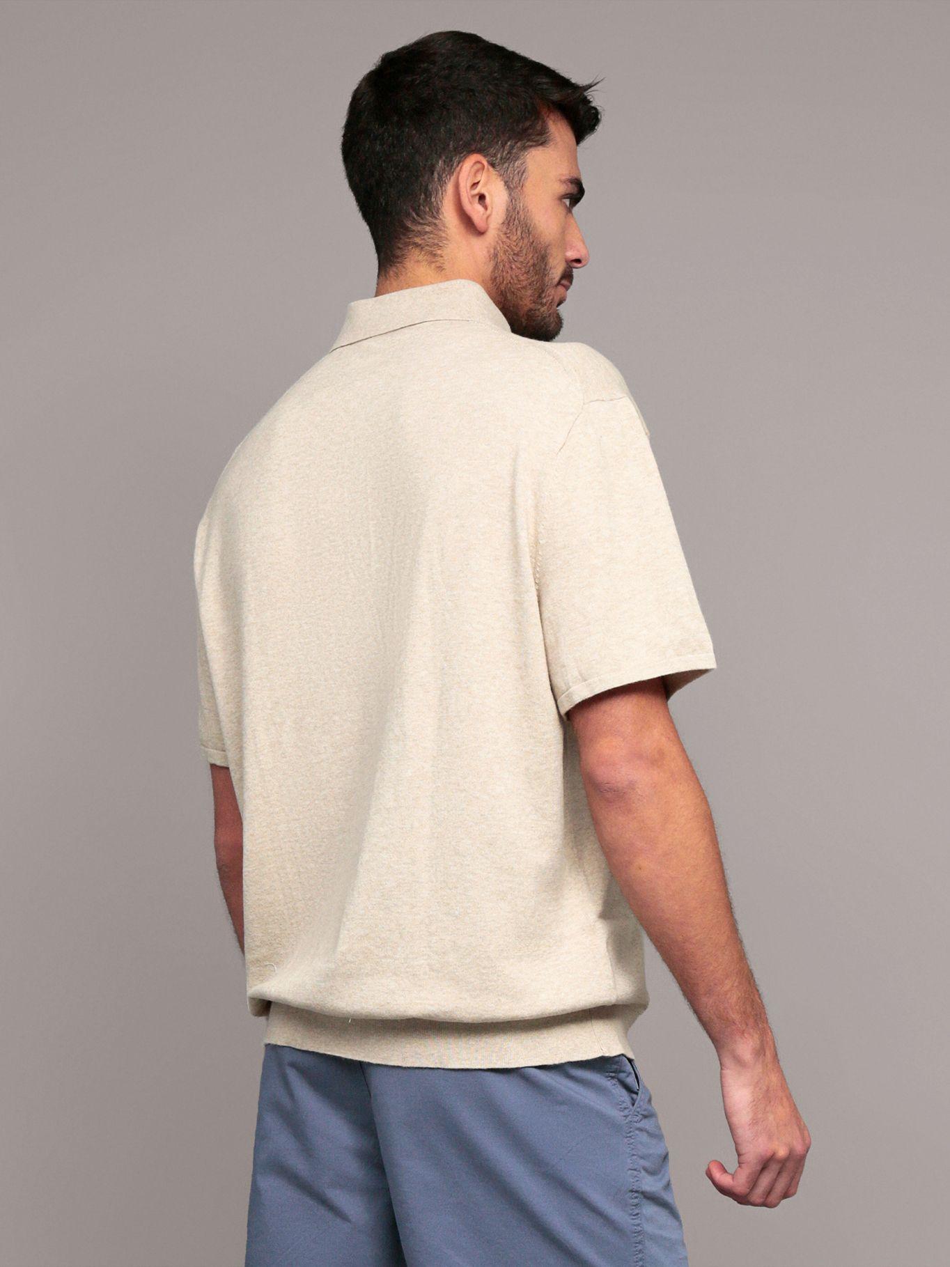 Sweater polo hallmark Beige Calvin Klein-3