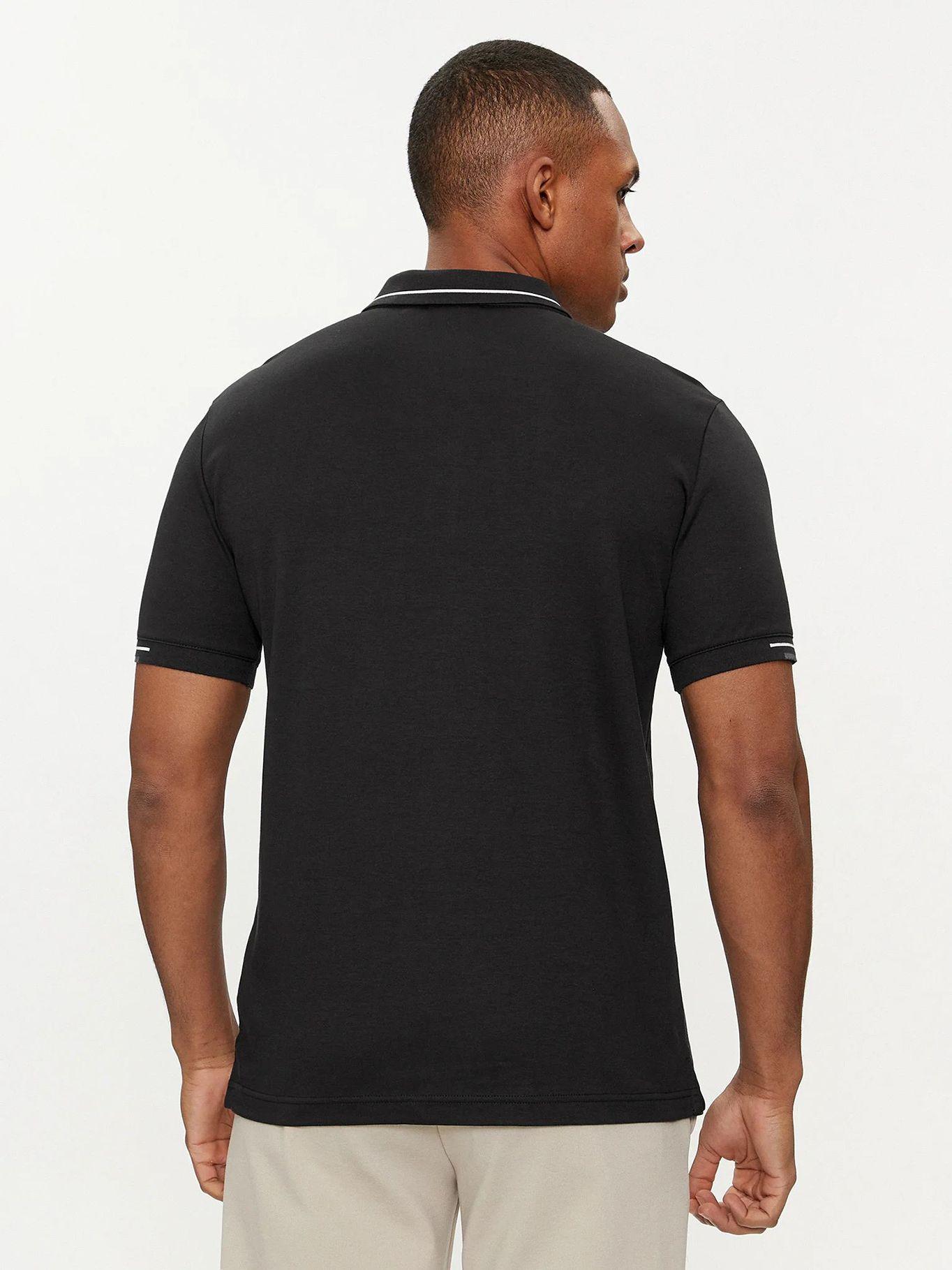 Polo Smooth Cotton Block Negro Calvin Klein-2