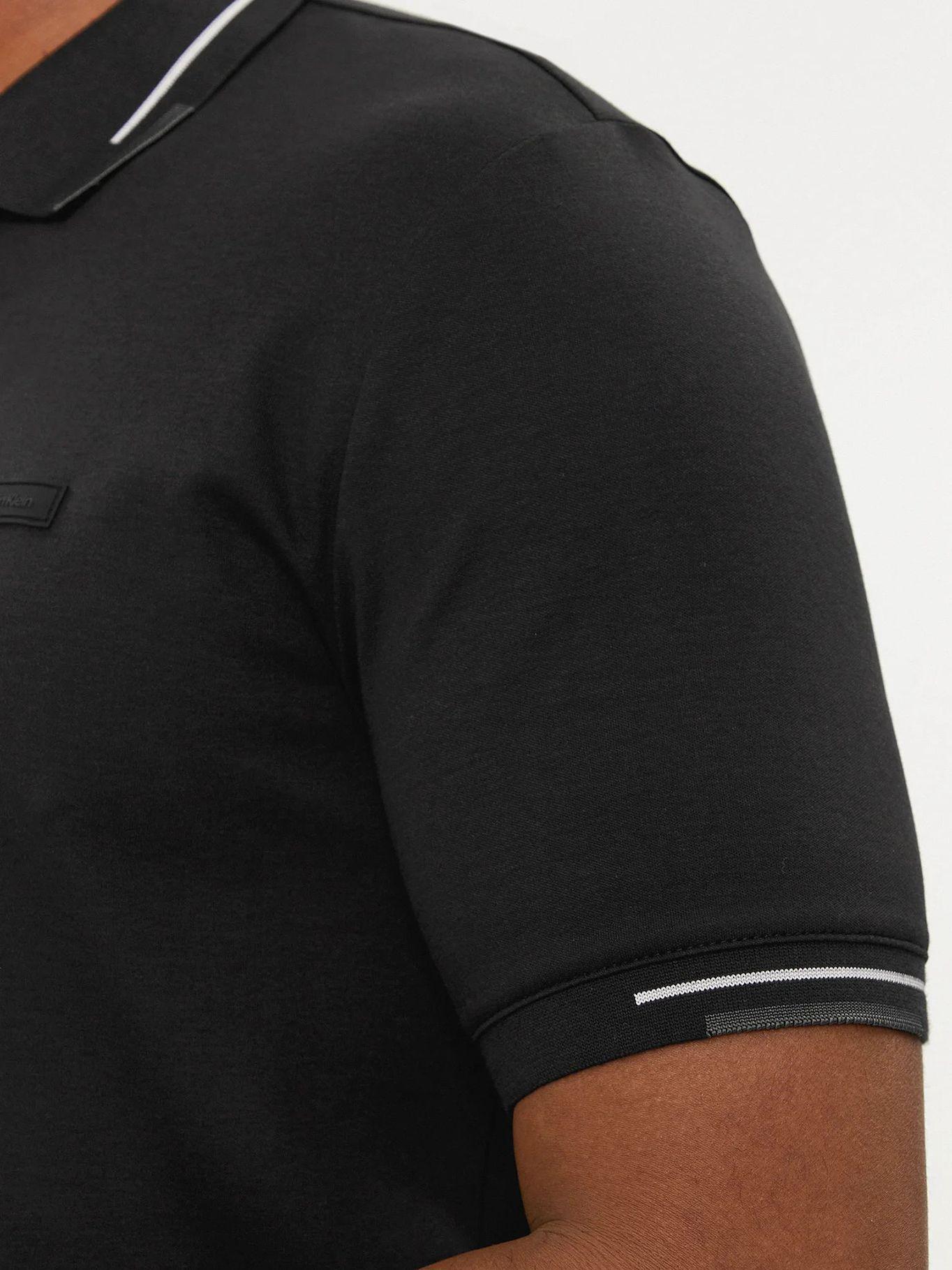 Polo Smooth Cotton Block Negro Calvin Klein-3