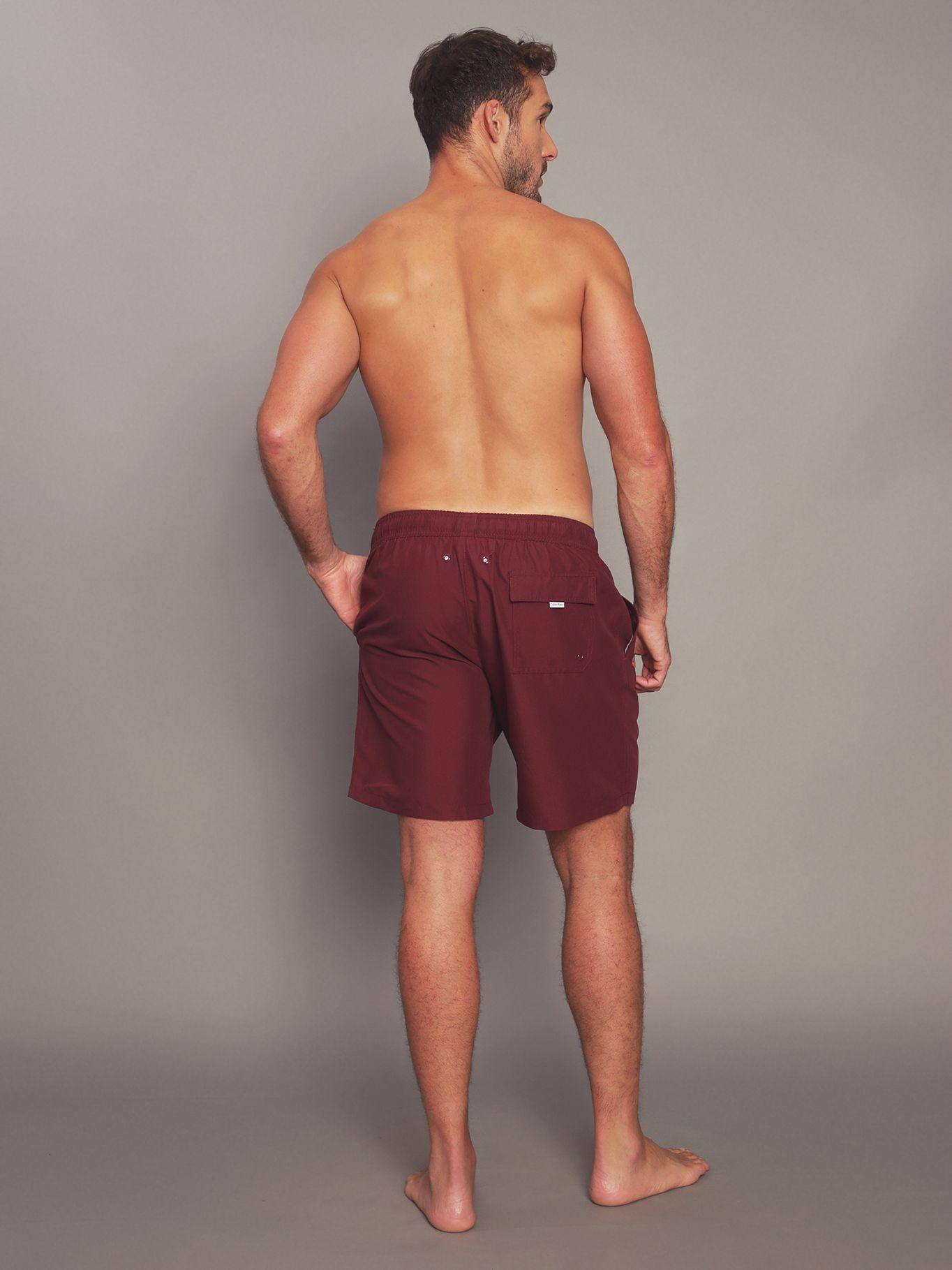 Traje de Baño Core Solids Burdeo Calvin Klein-2