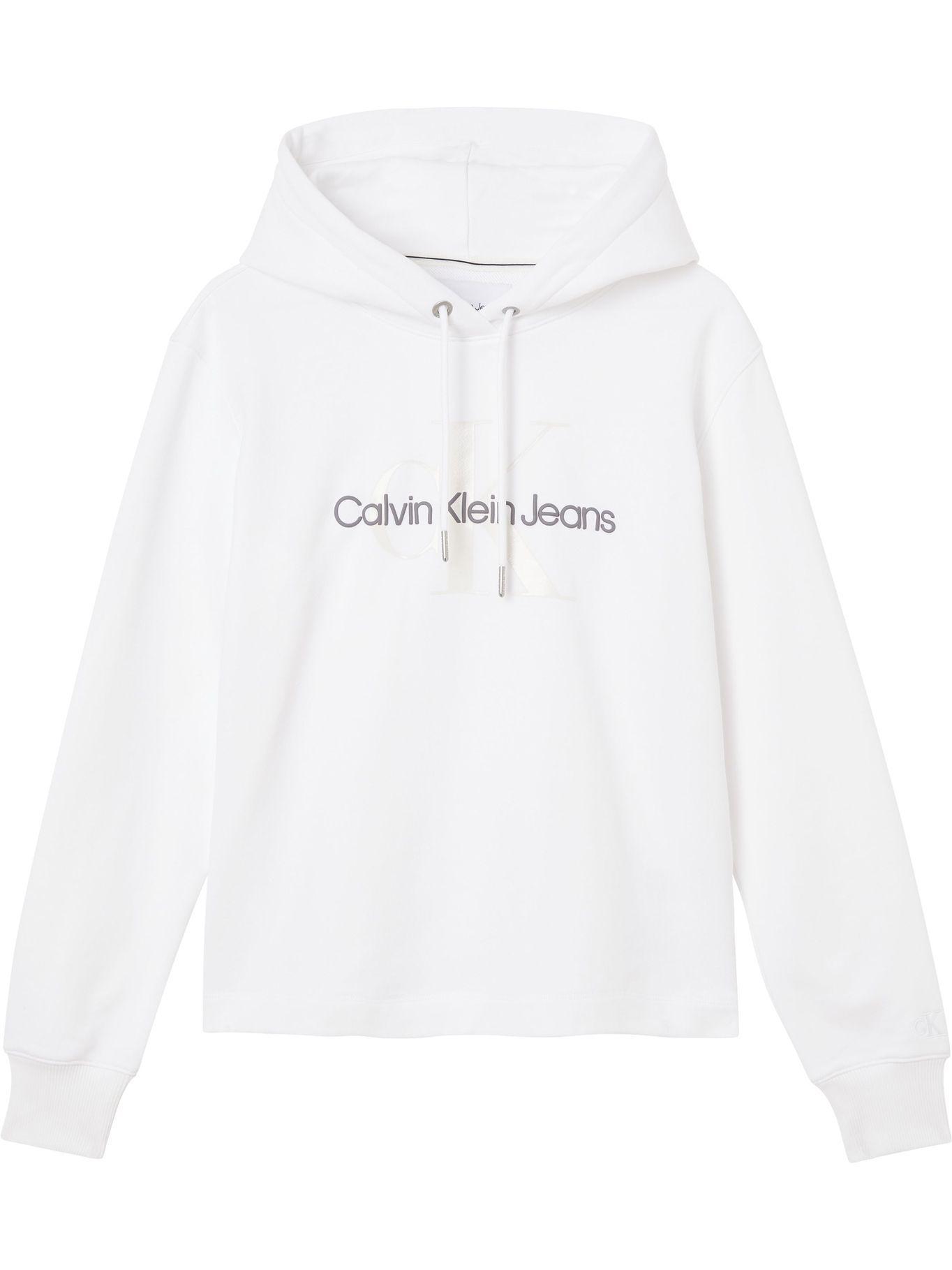 Hoodie Monogram Blanco Calvin Klein-0