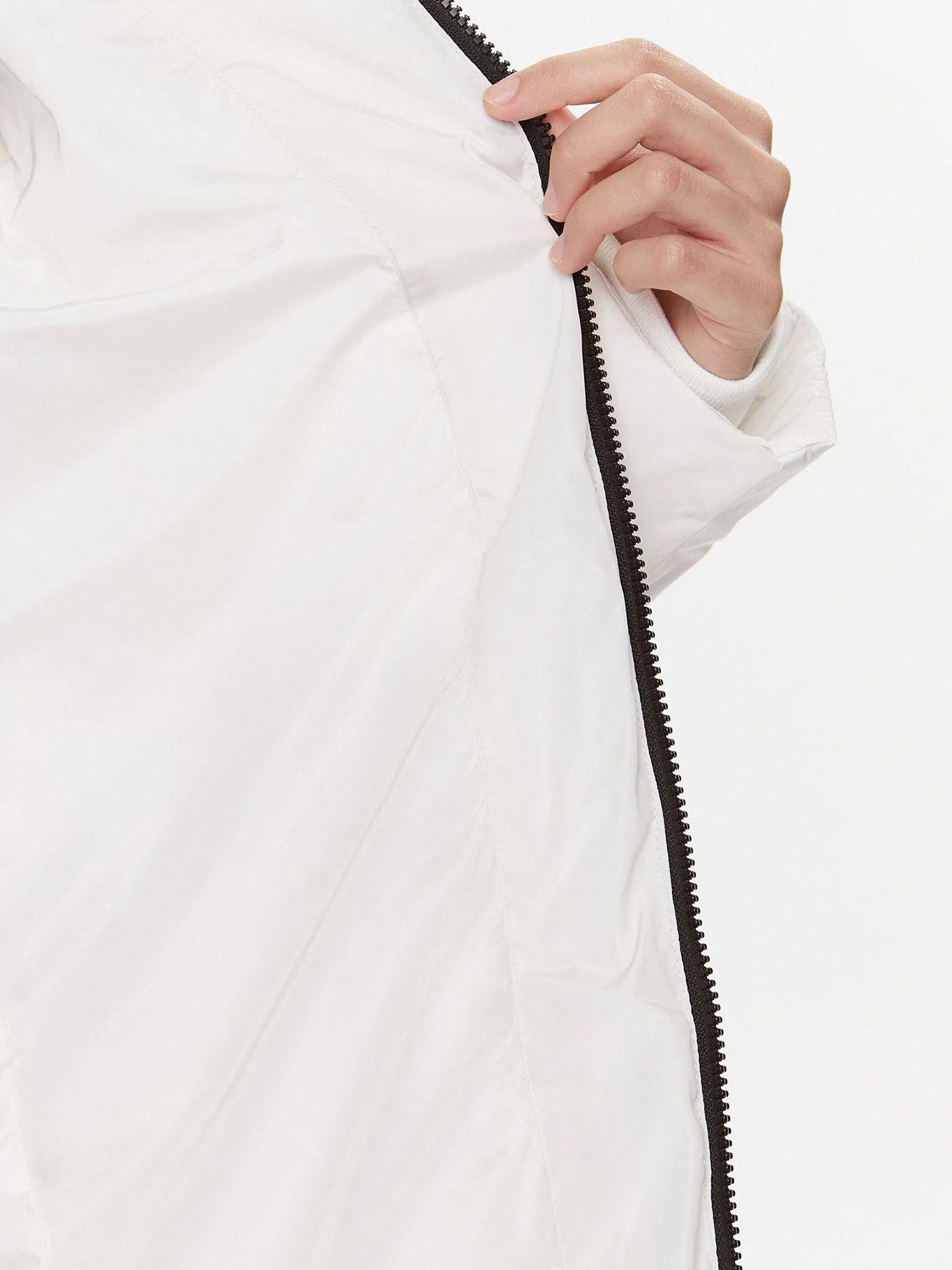 Parka Larga Faux Fur Blanco-5