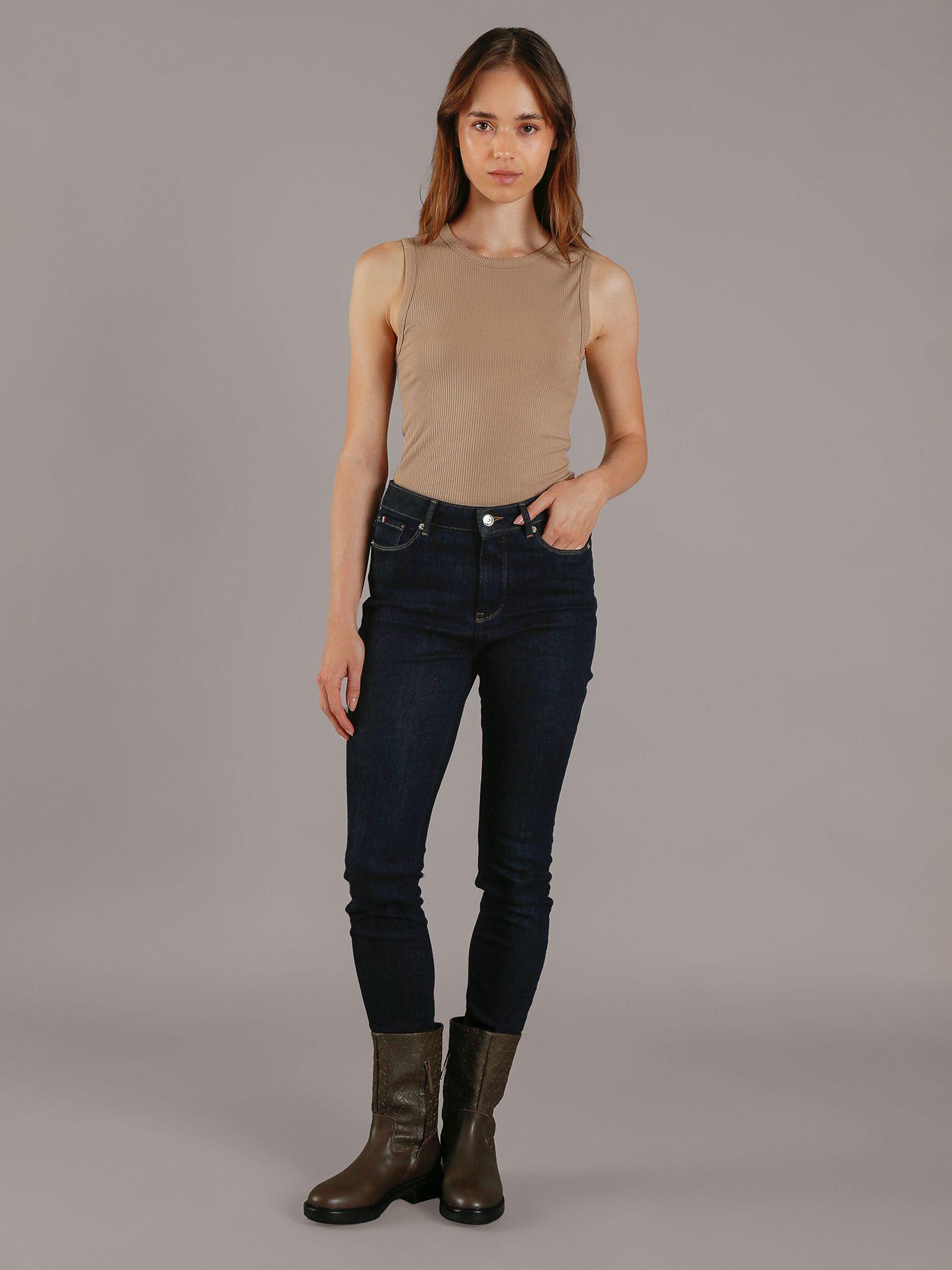 Sweater Modal Rib Café Calvin Klein-1