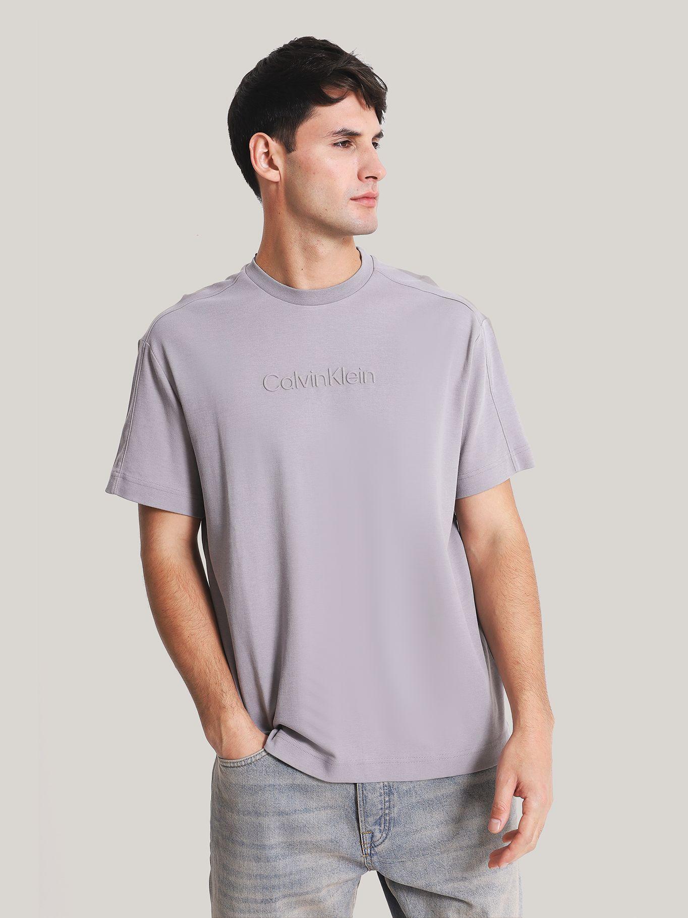 Polera Embossed Comfort Gris Calvin Klein-0