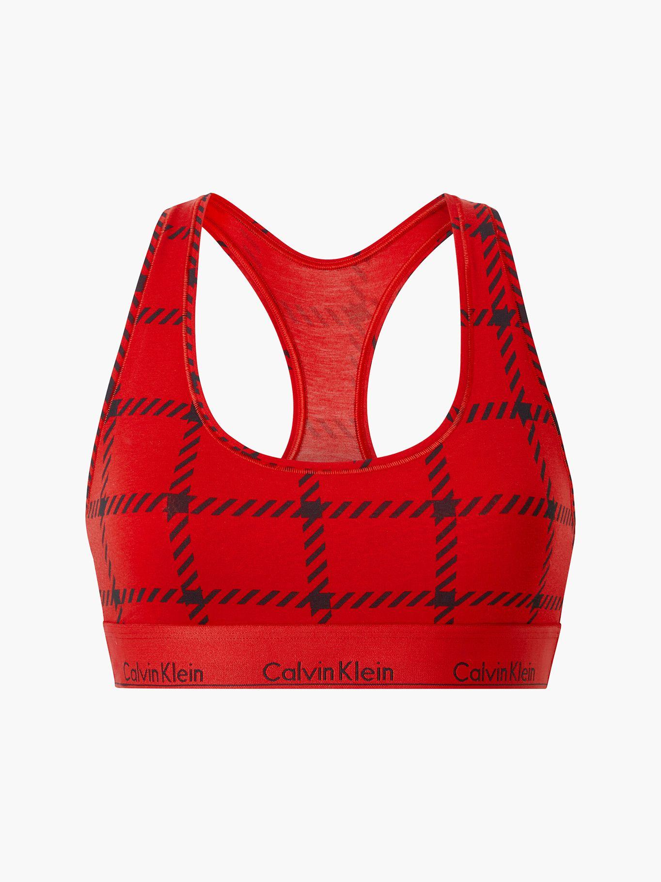 Bralette Modern Cotton Graphic  Rojo Calvin Klein-0