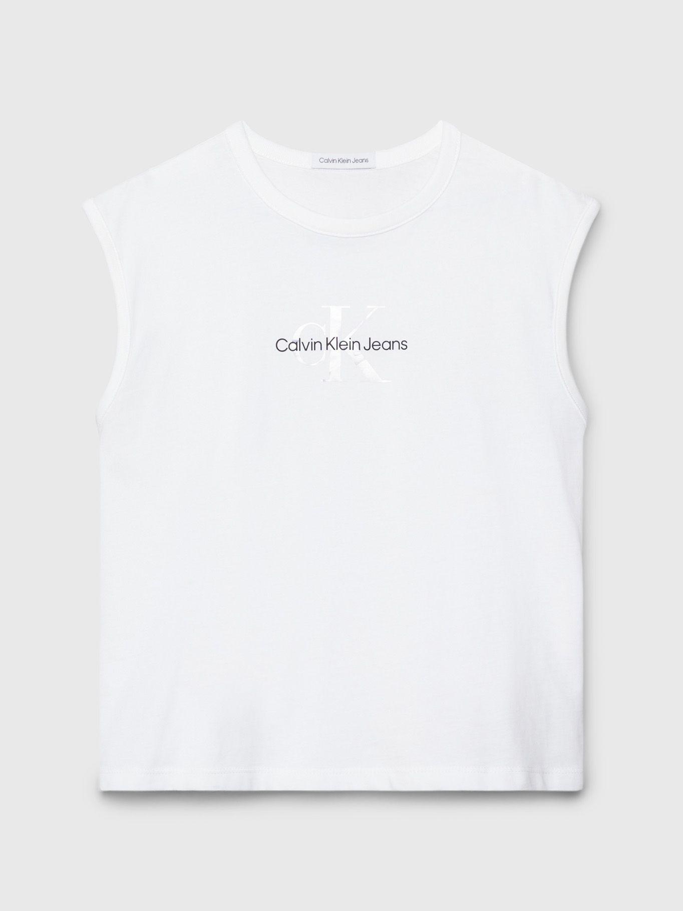 Polera Niño Monologo Relaxed Blanco Calvin Klein-6