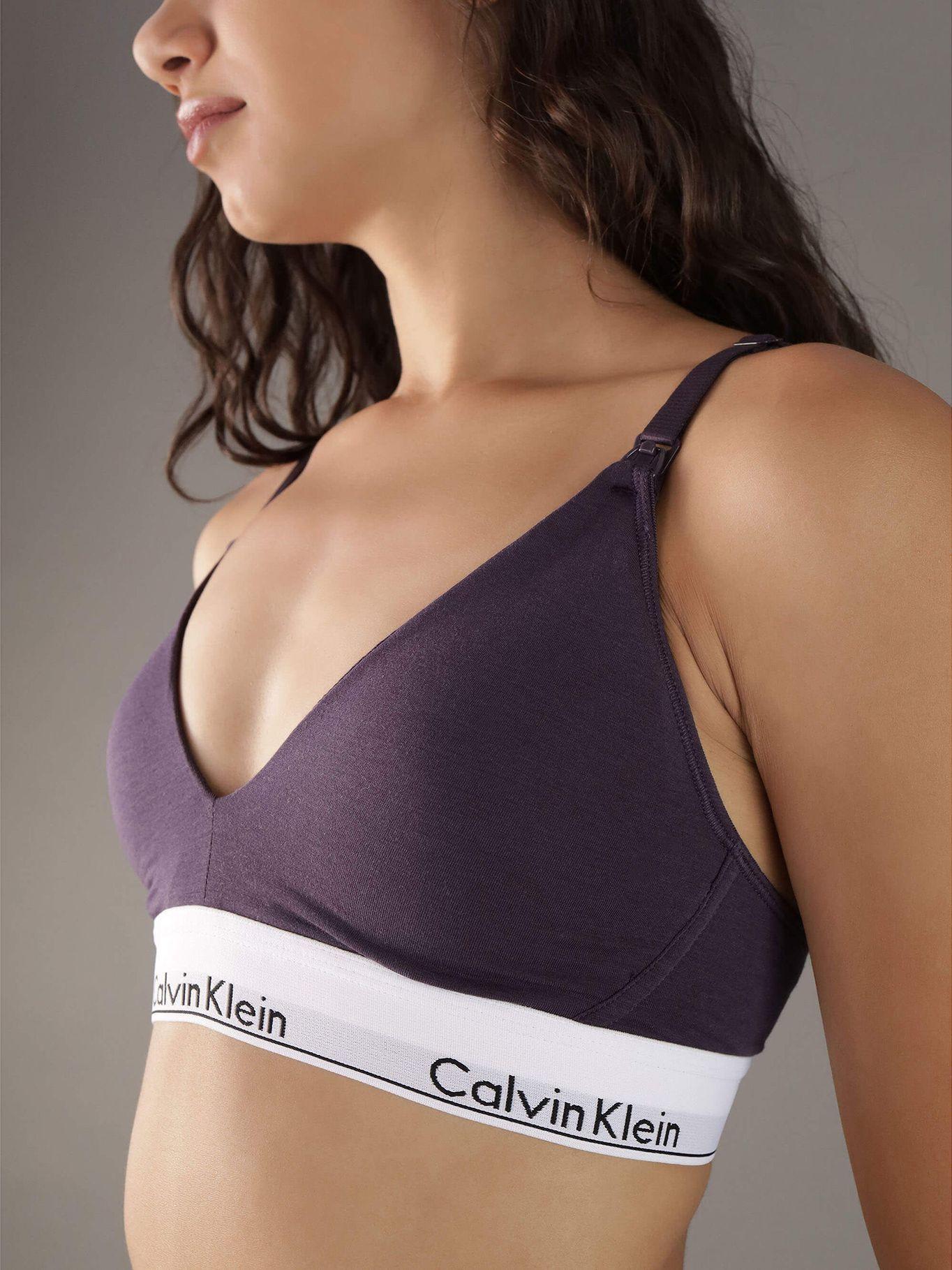 Bralette maternidad - modern cotton Morado Calvin Klein-2