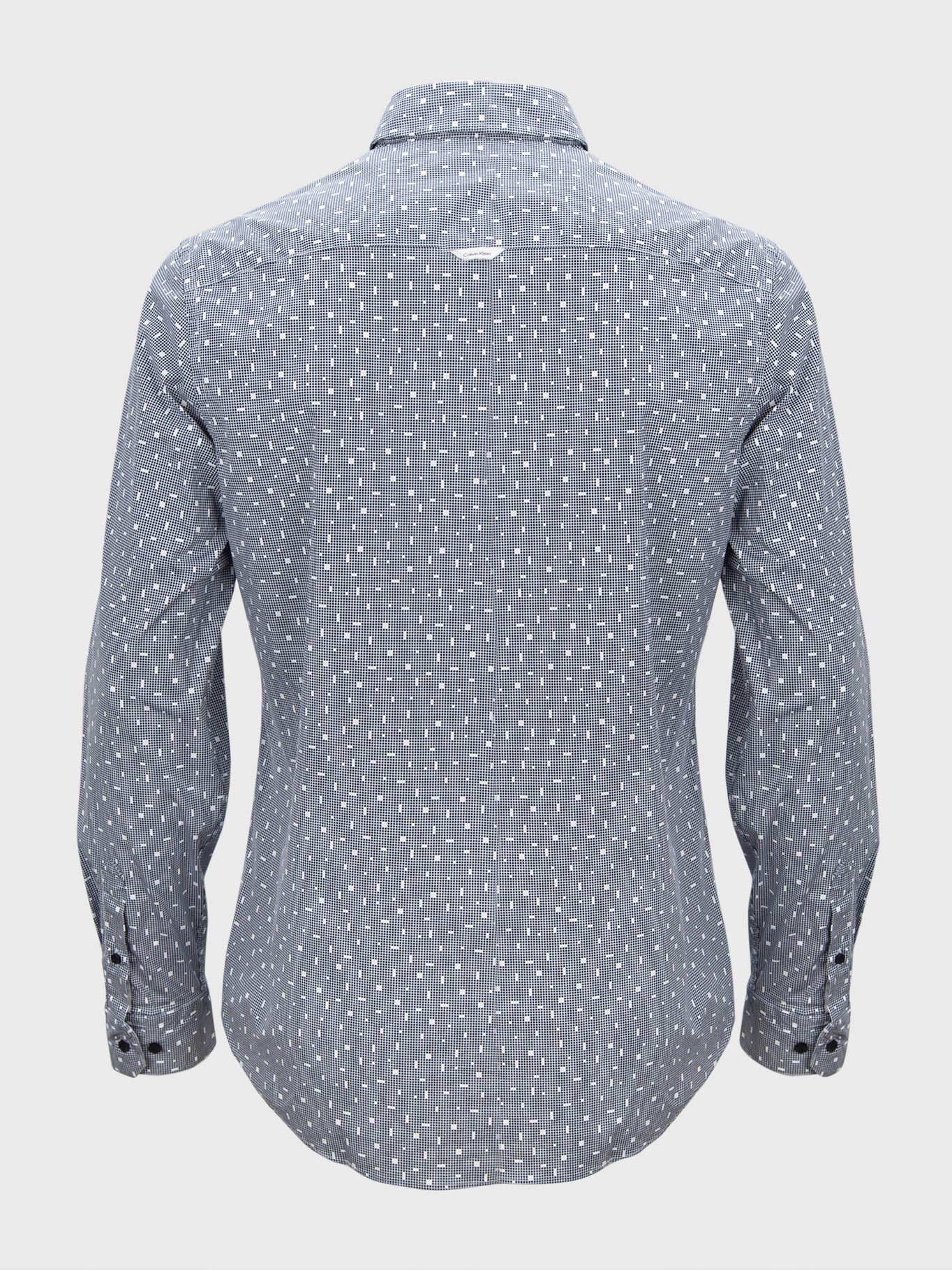 Camisa Micro Print Gris Calvin Klein-1