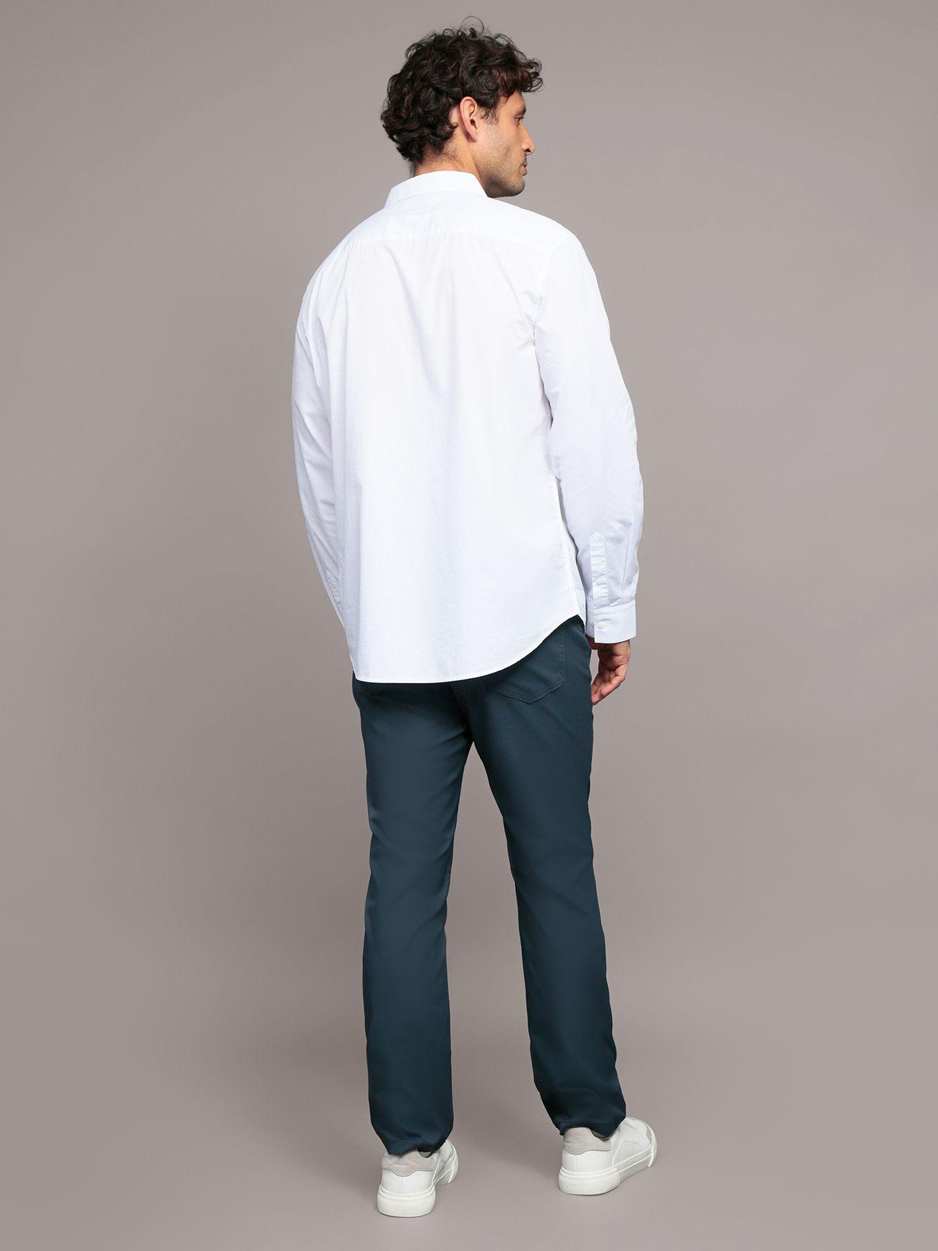 Camisa Clásica Poplin Blanco Calvin Klein-2