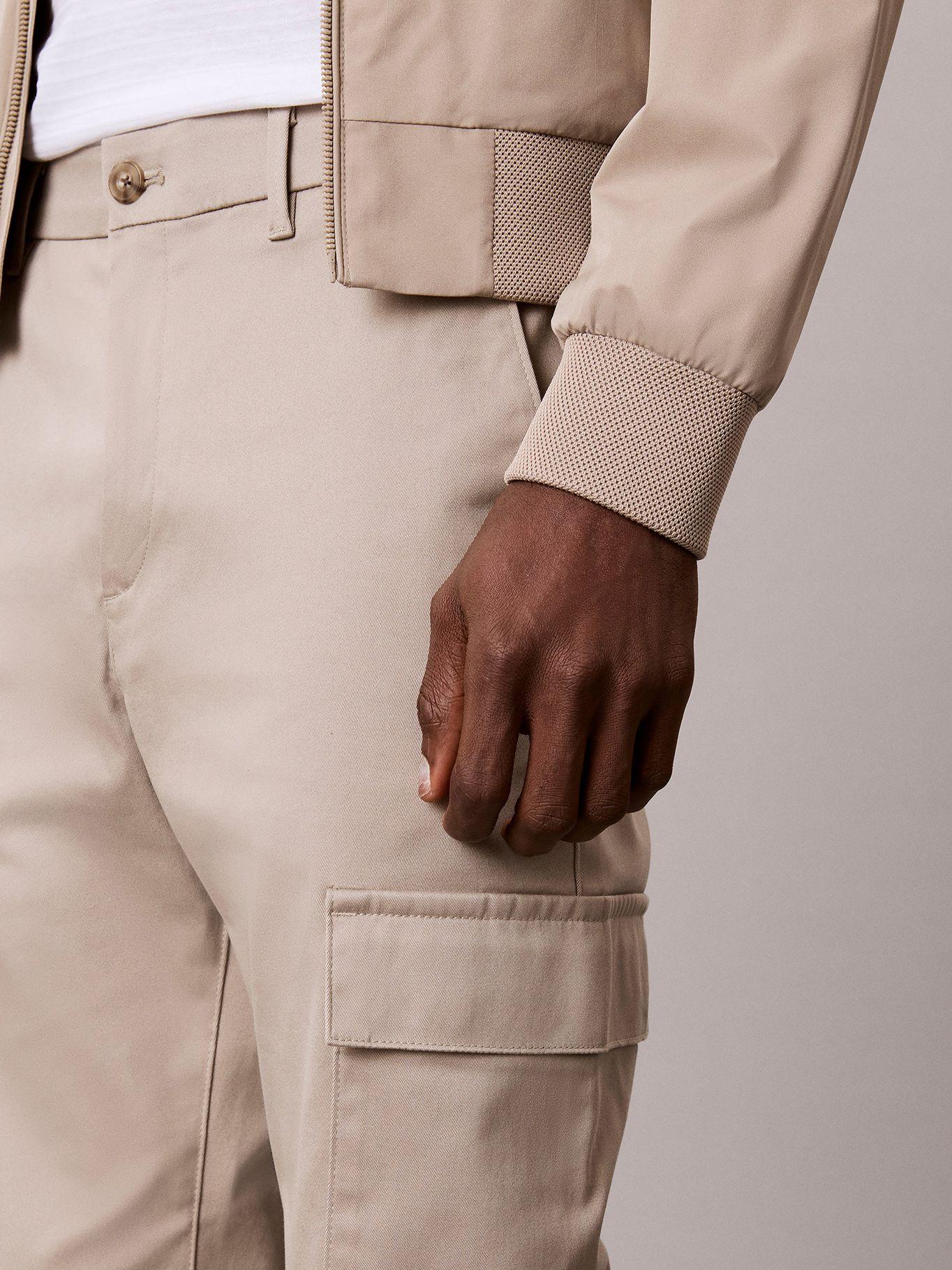 Pantalón Cargo Slim de Algodón Beige Calvin Klein-3