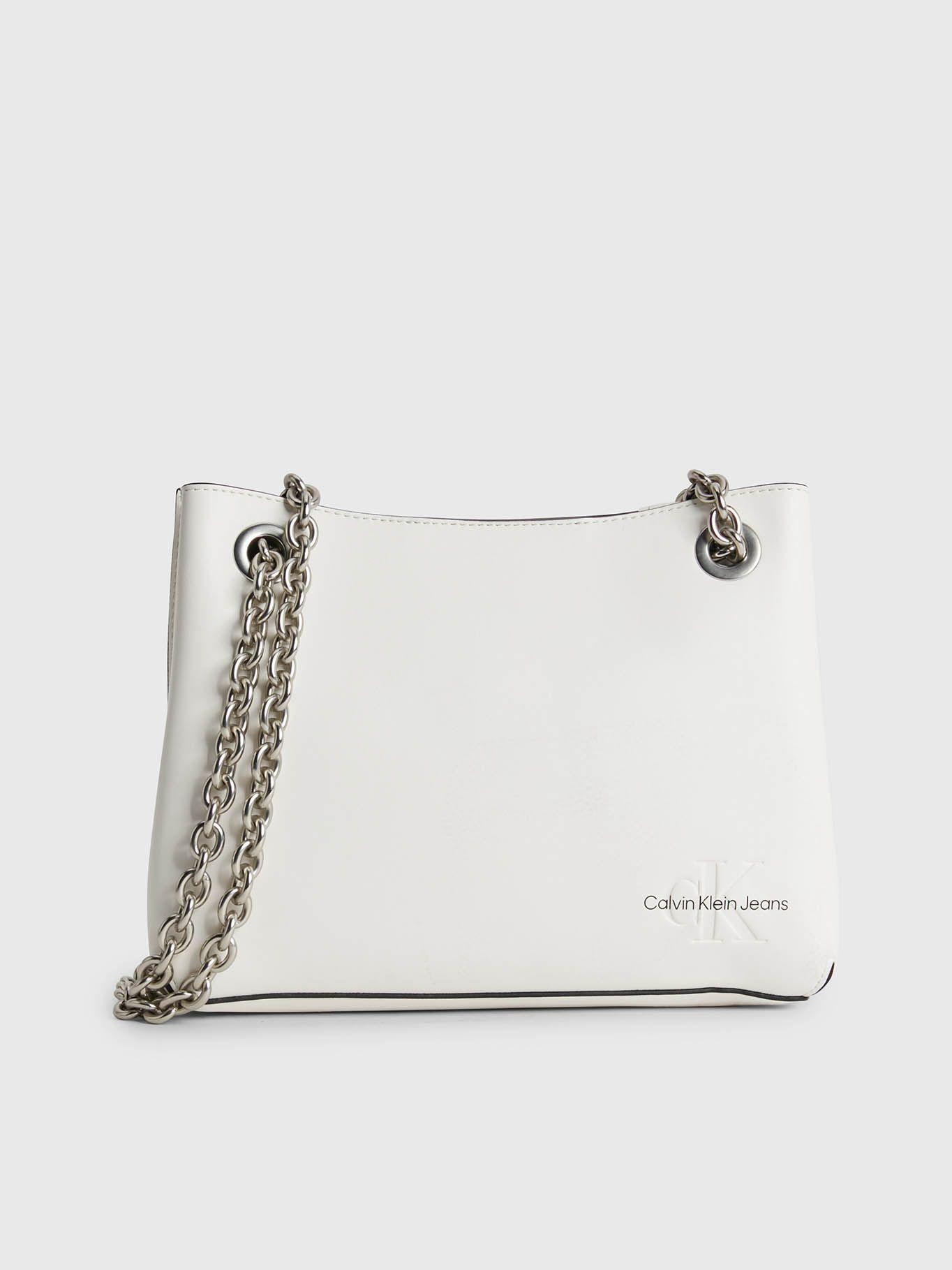 Bolso de hombro convertible Blanco Calvin Klein-0