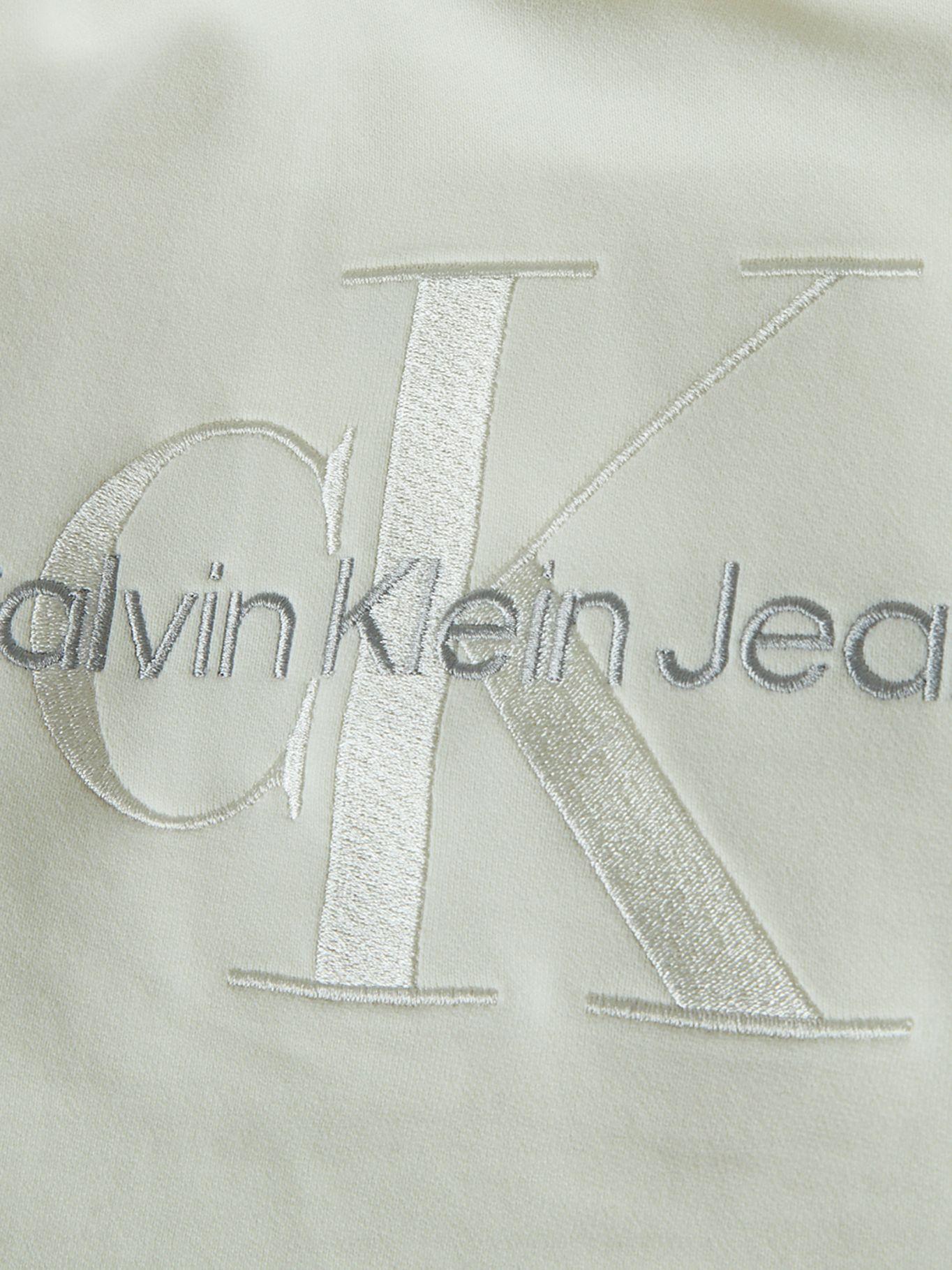 Polerón con Gorro Niña Monogram Beige Calvin Klein-2