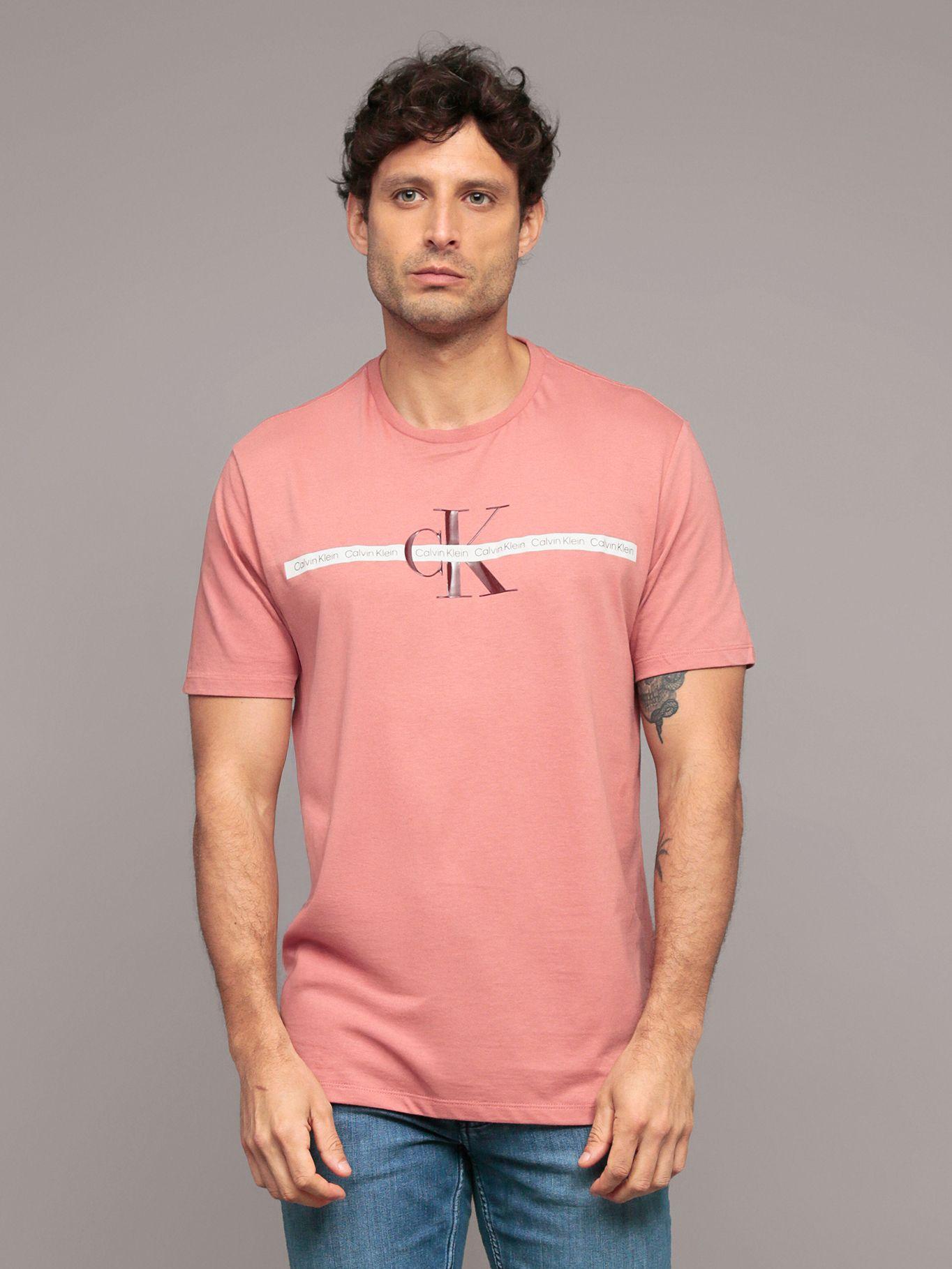 Polera Repeat Layered Rosado Calvin Klein-0