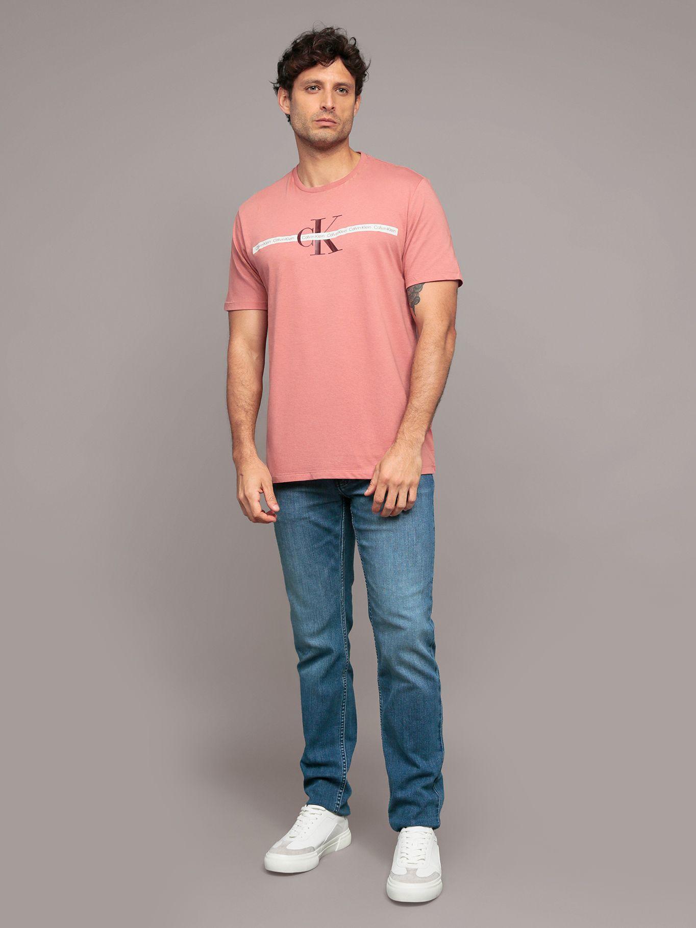 Polera Repeat Layered Rosado Calvin Klein-1