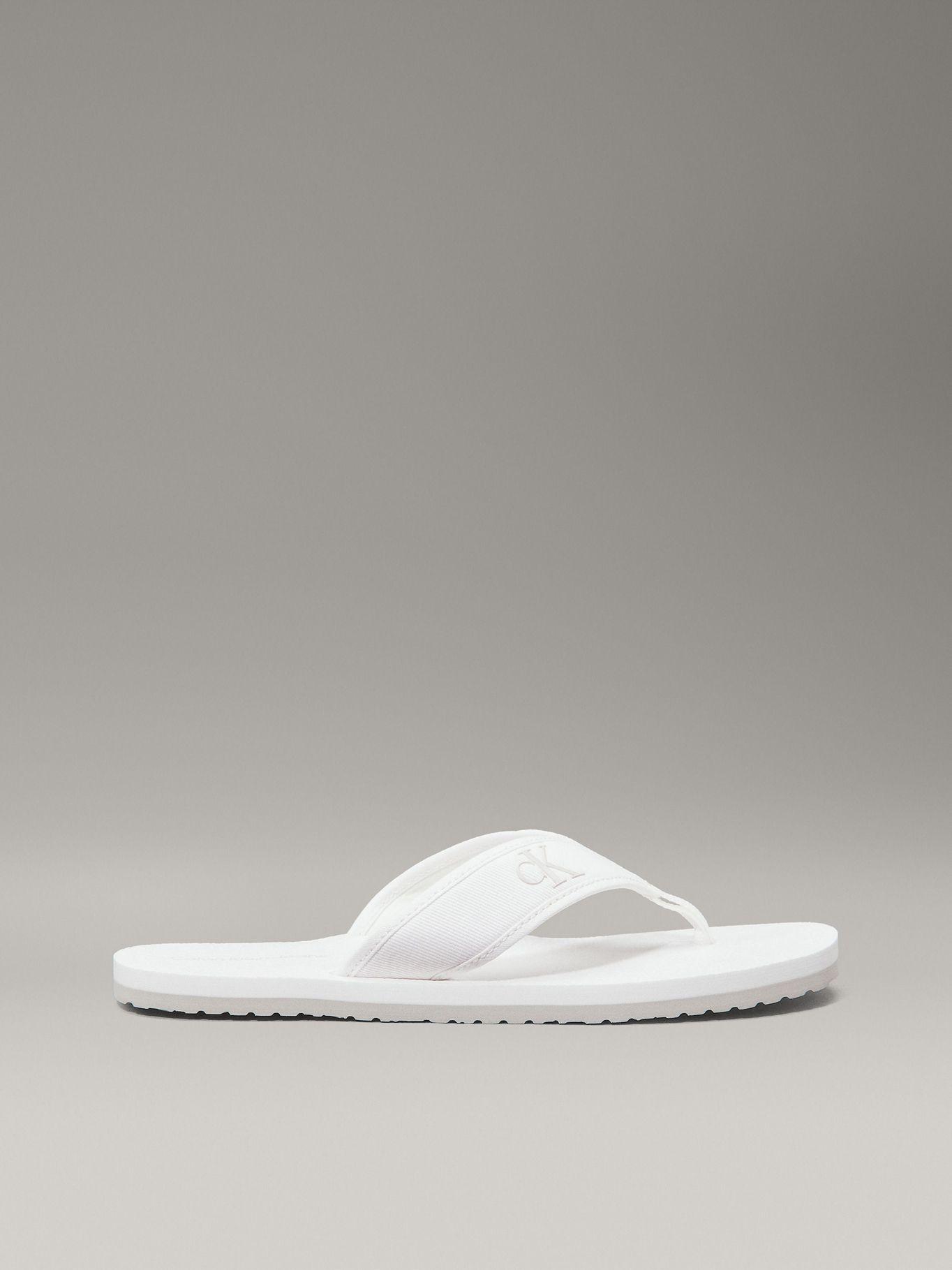 Sandalias de Lona Blanco Calvin Klein-4