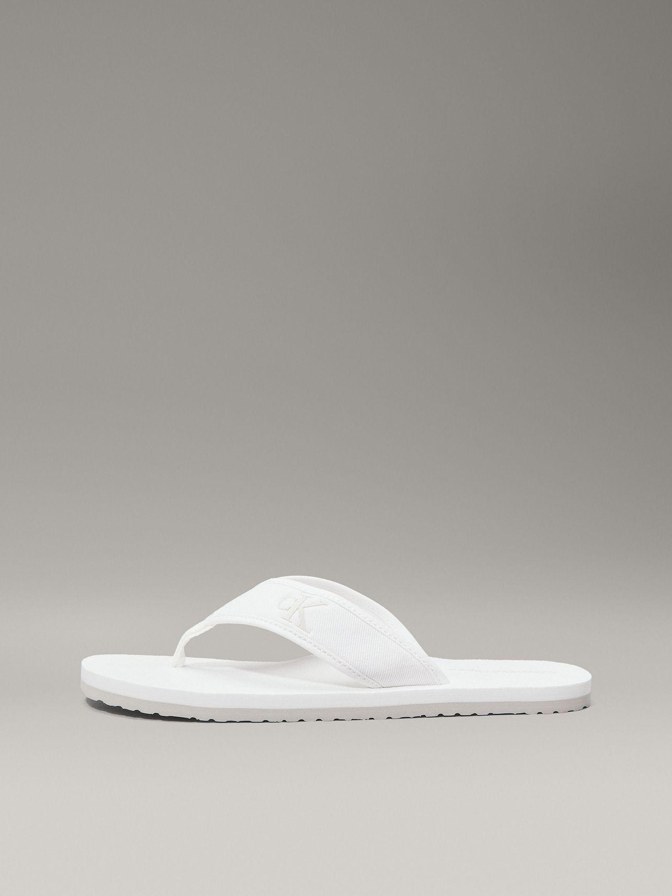 Sandalias de Lona Blanco Calvin Klein-5