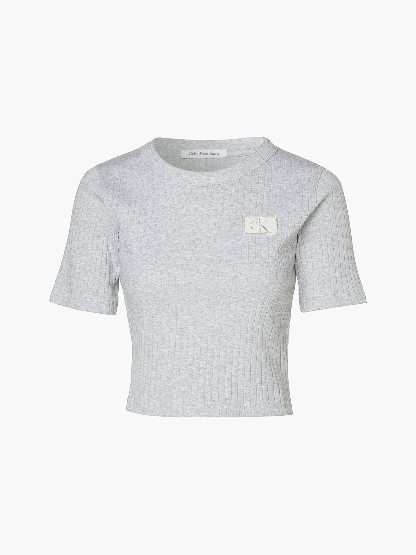 Polera Badge Slim P01 Gris Calvin Klein-4