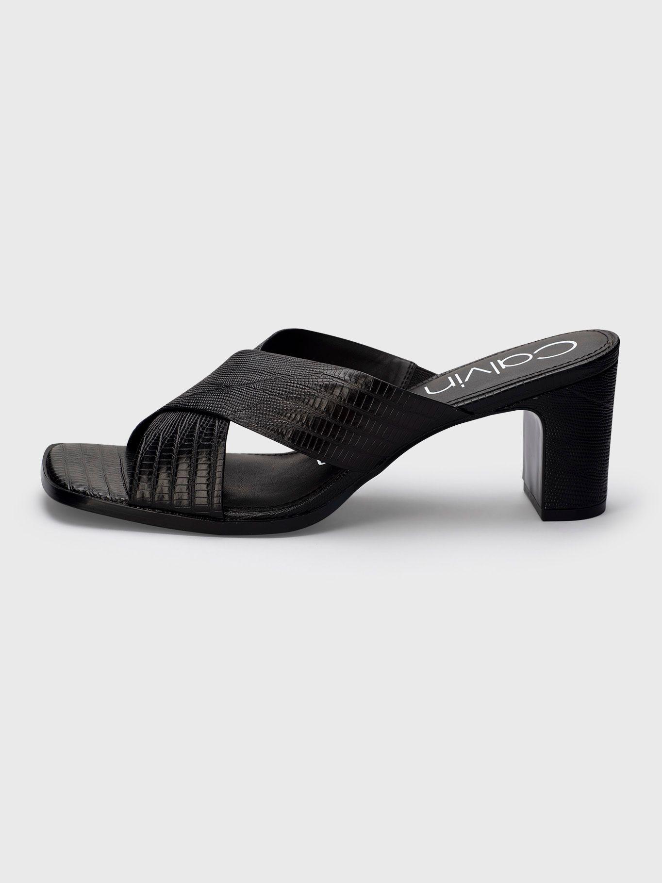 Sandalia Dylan Lizard Negro Calvin Klein-1