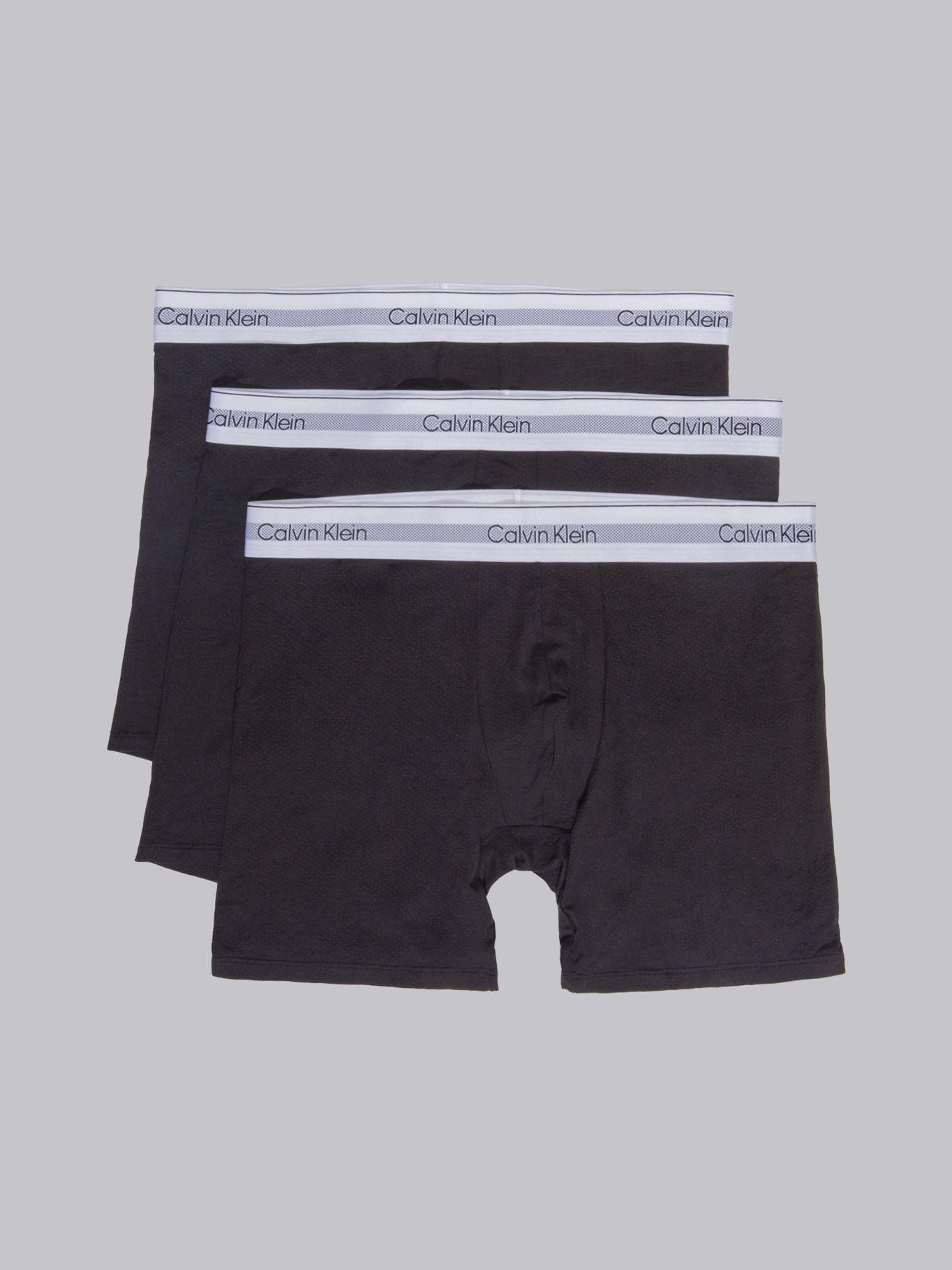 Pack 3 Bóxer Brief Long Air Negro Calvin Klein-0