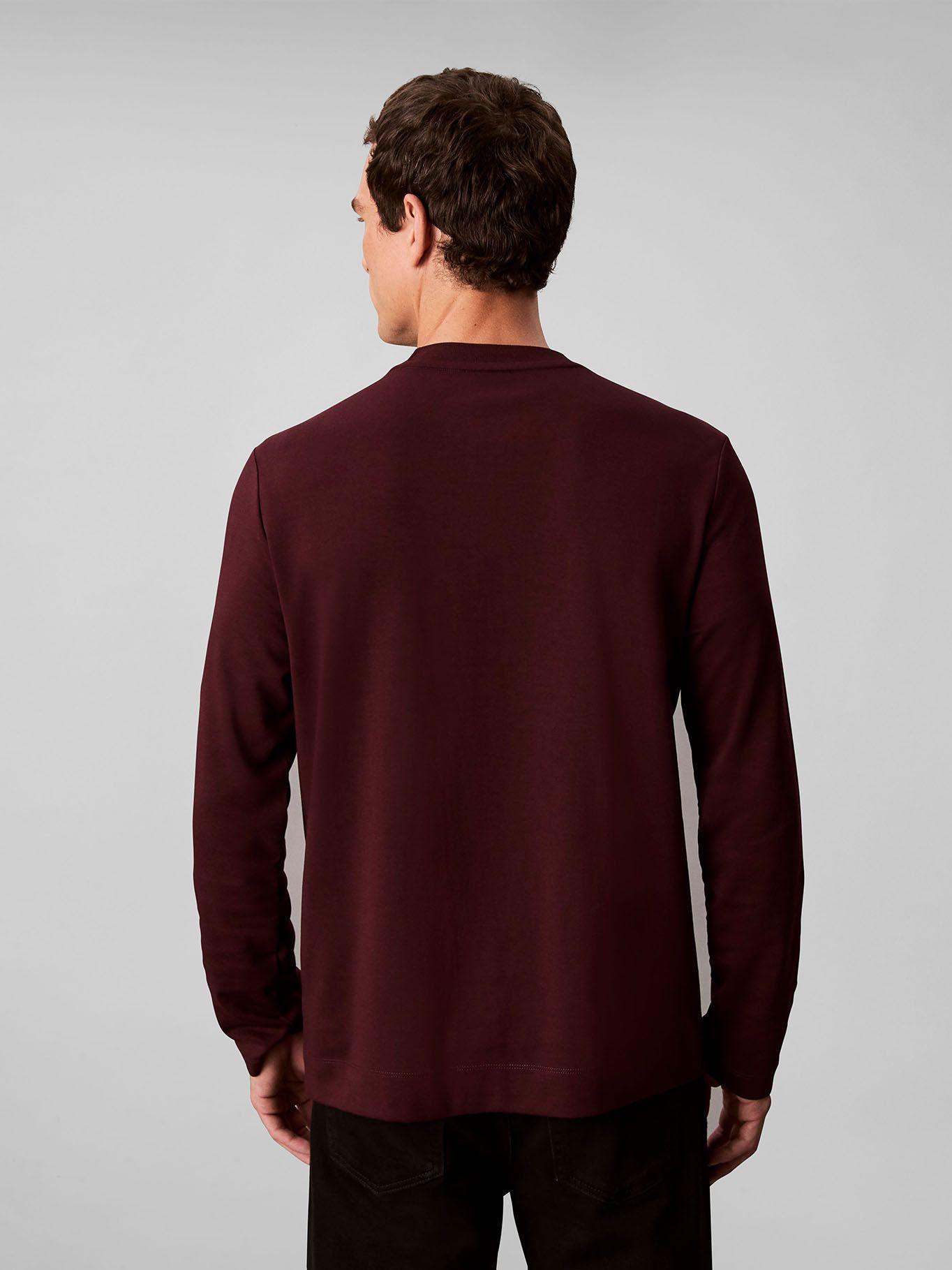 Polera Premium de Tejido Interlock Burdeo Calvin Klein-2