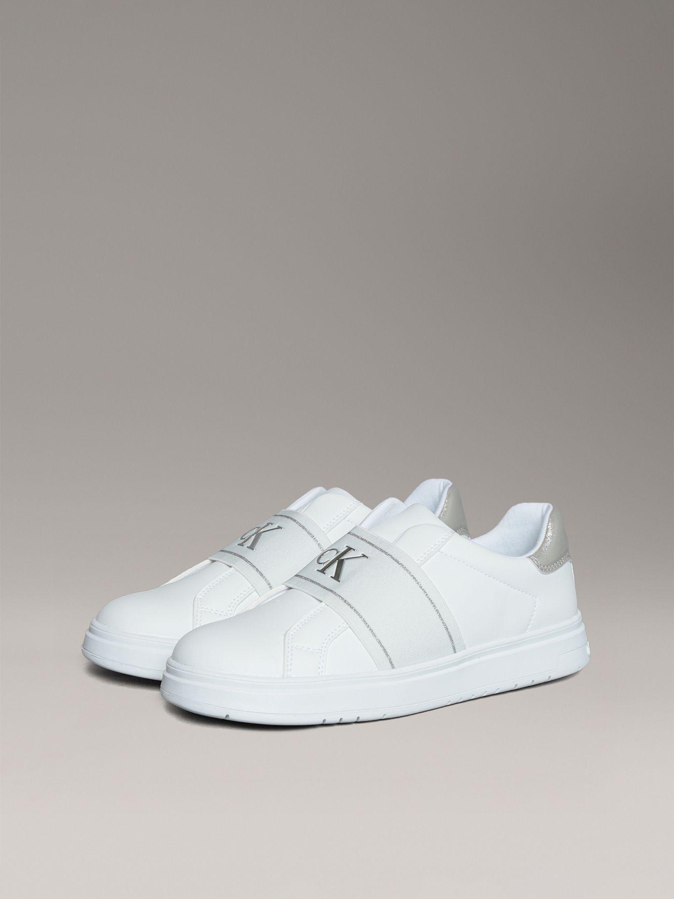 Zapatillas Niña con Banda Elástica Blanco Calvin Klein-0