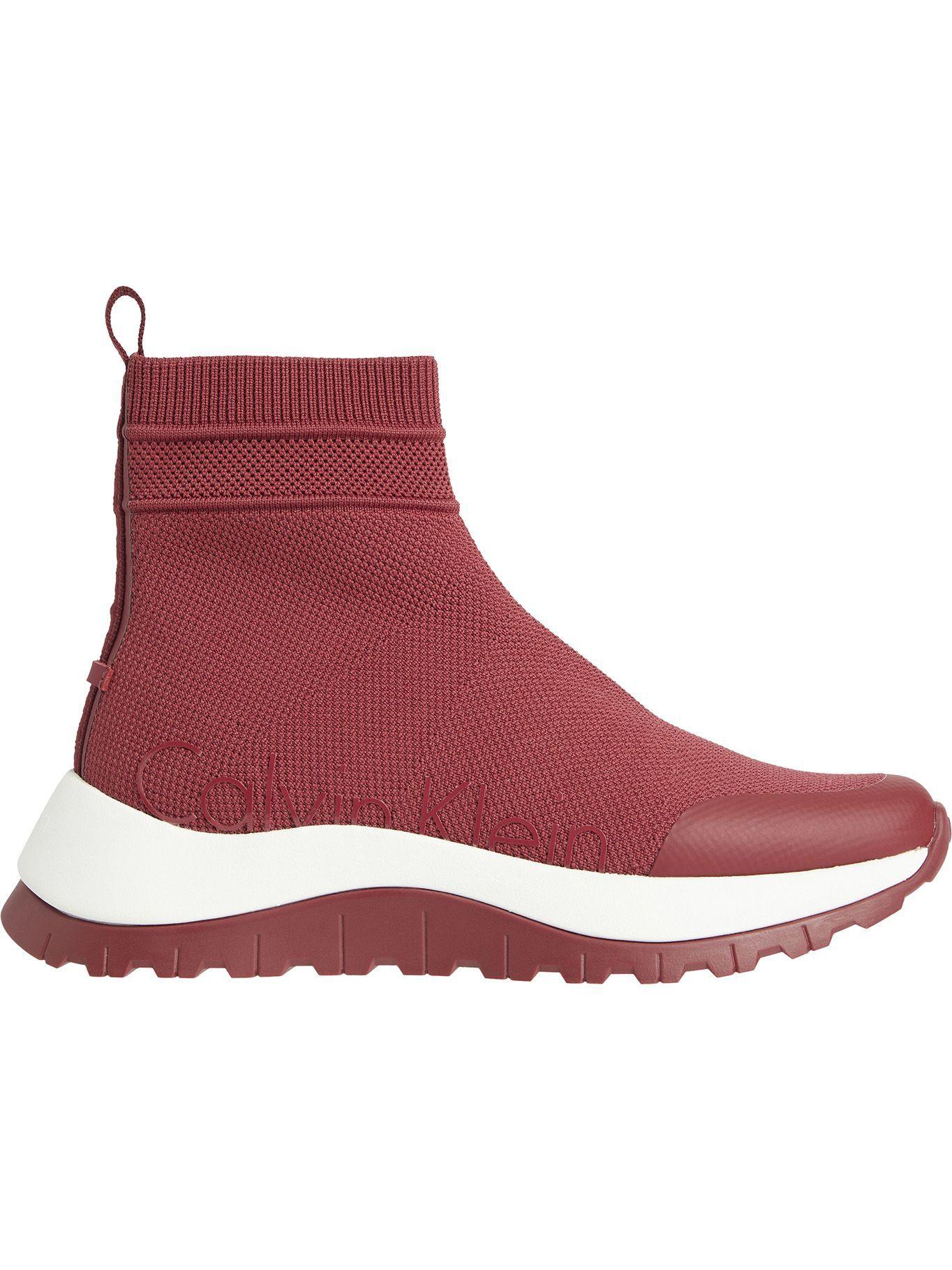 Zapatilla Urbana Knit Bootie Rojo Calvin Klein-0